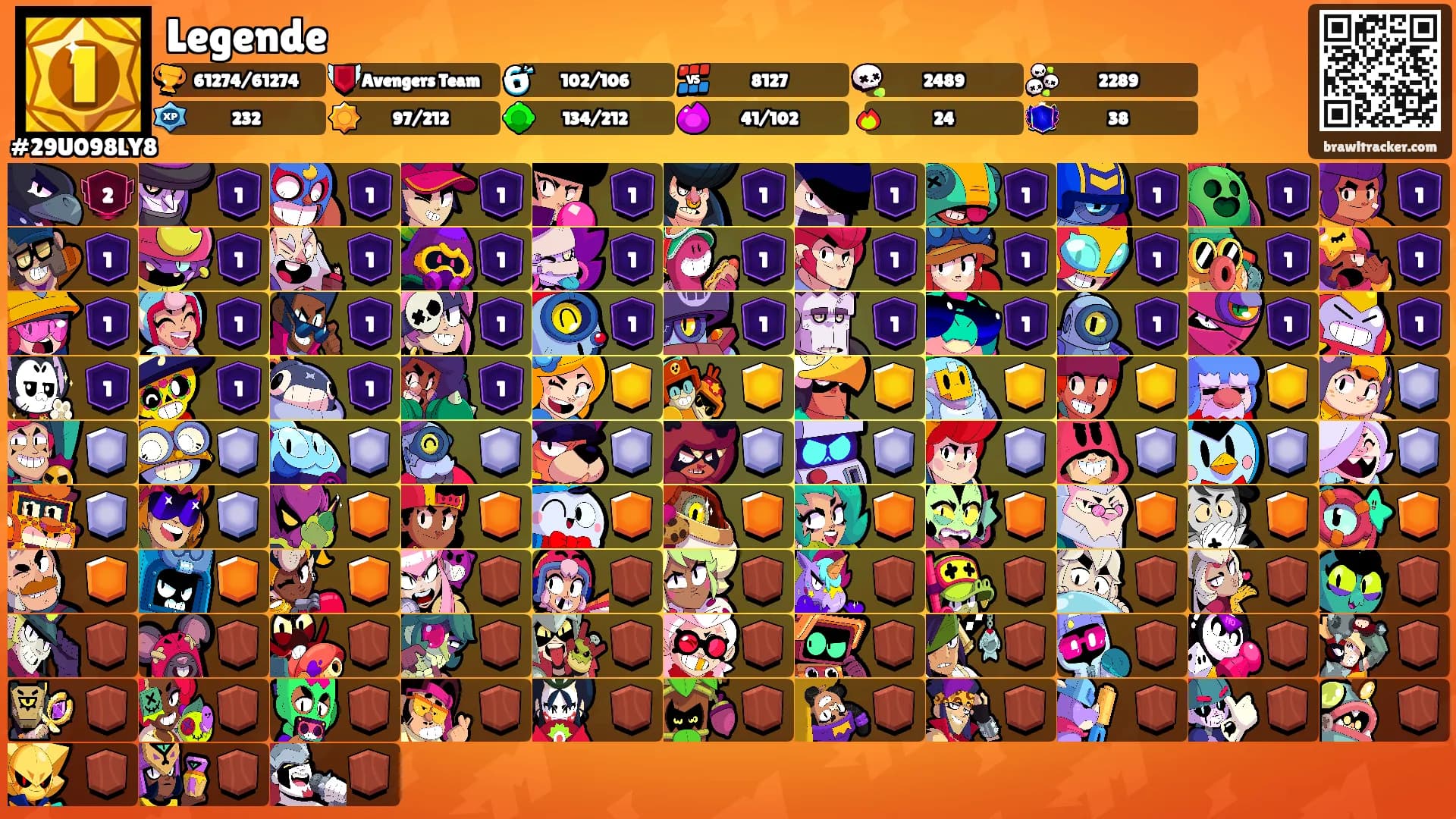 Legende's Ranks