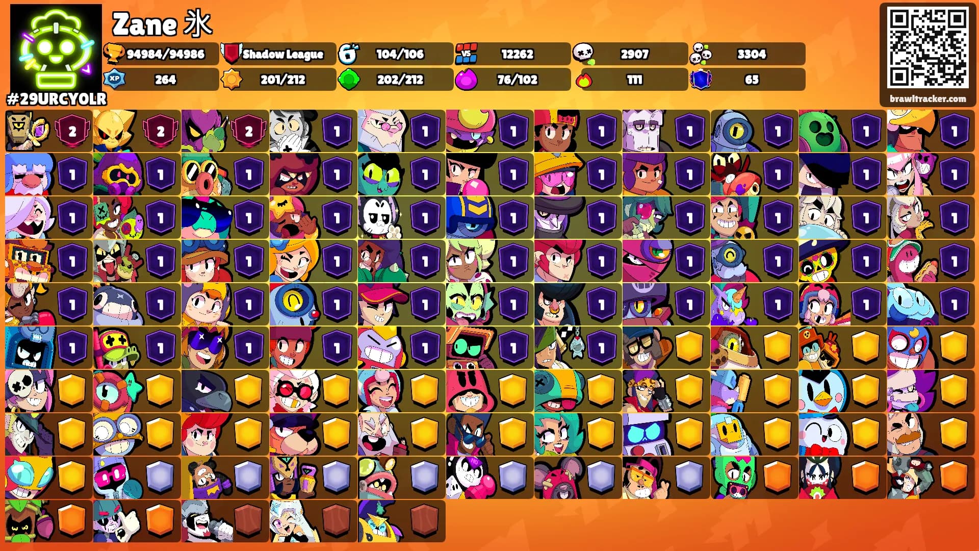 Zane 氷's Ranks