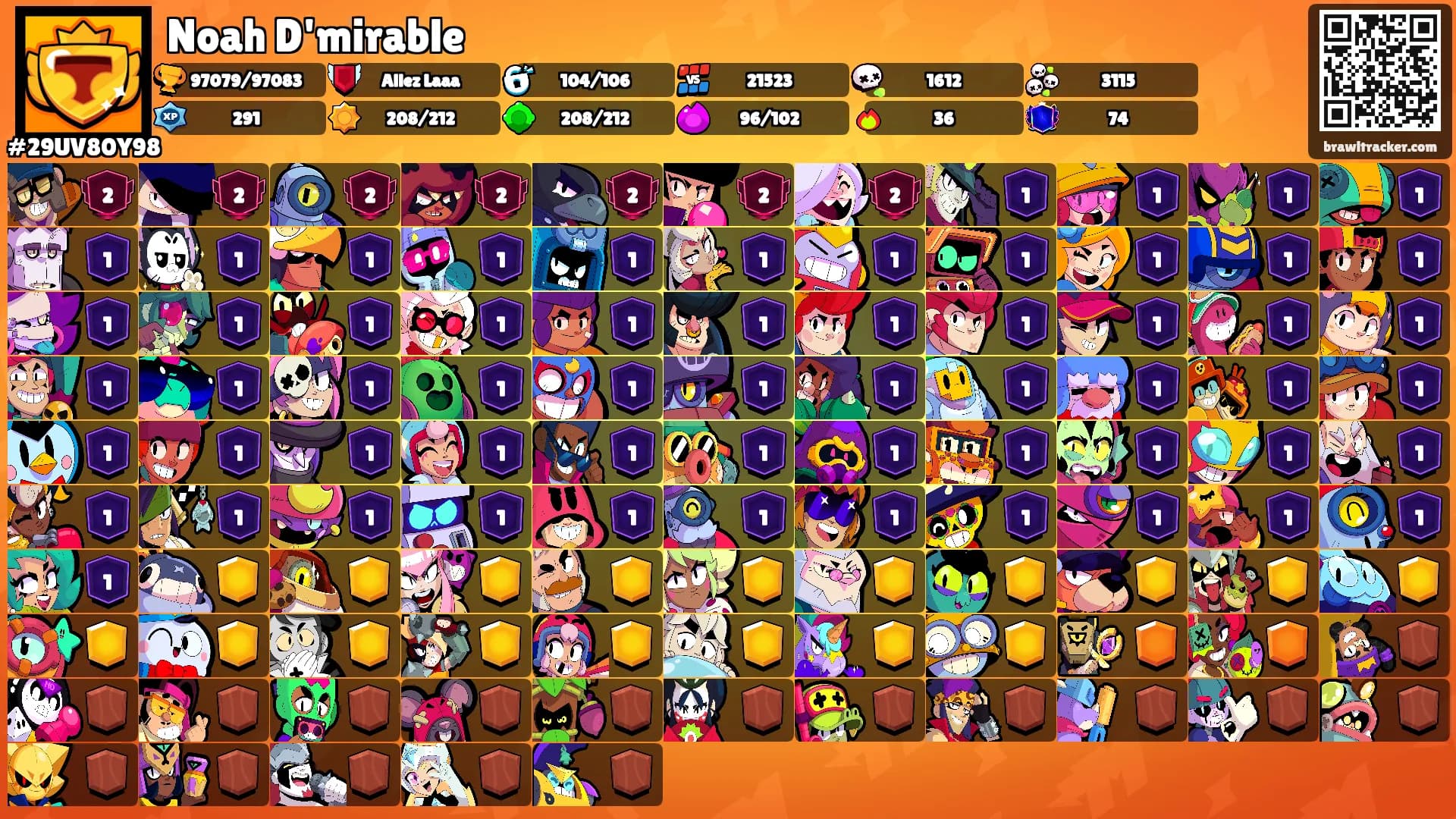 Noah D'mirable's Ranks