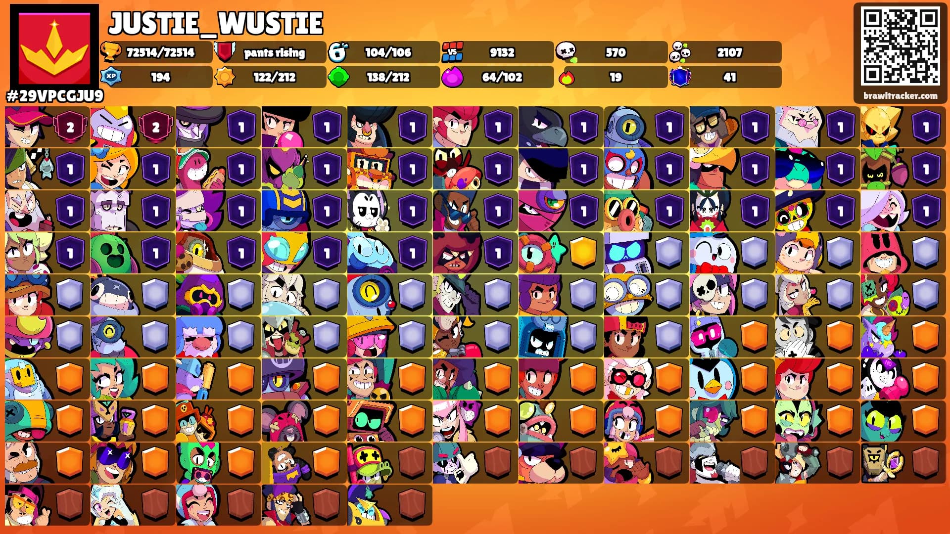 JUSTIE_WUSTIE's Ranks