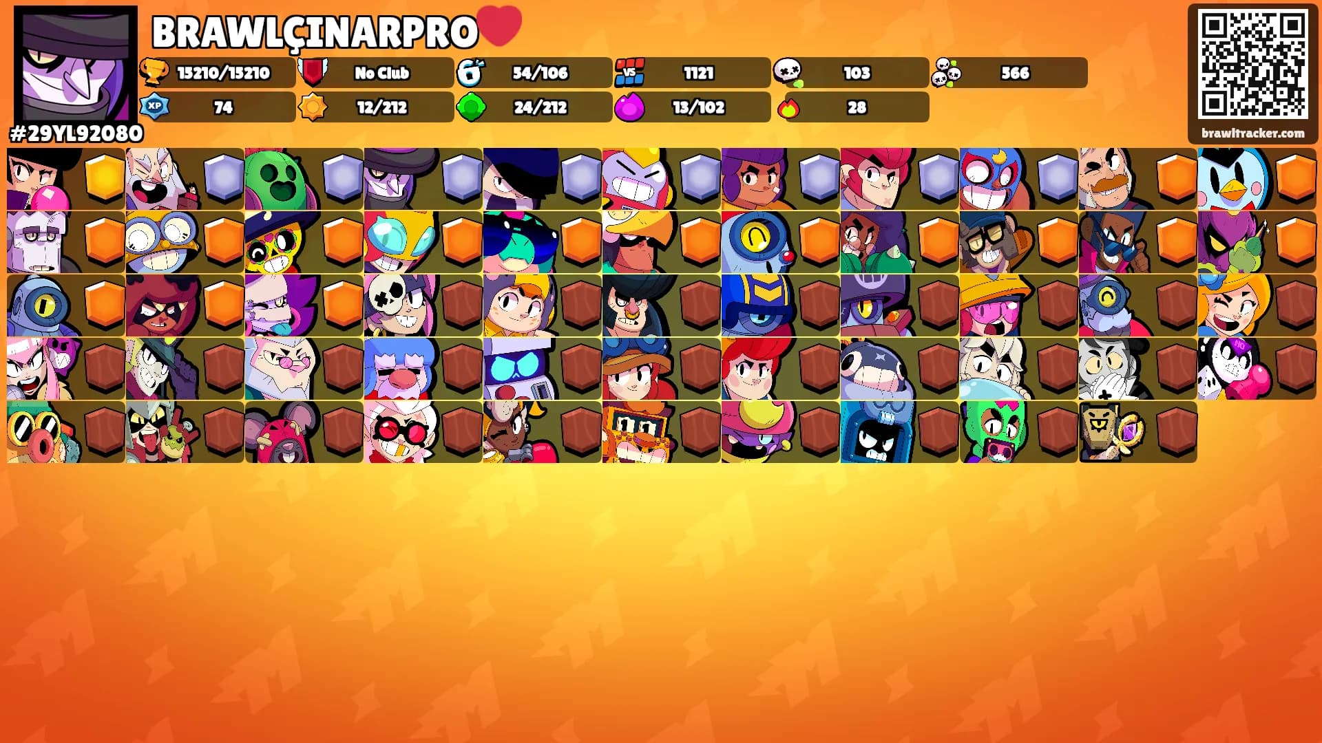 BRAWLÇINARPRO❤️'s Ranks