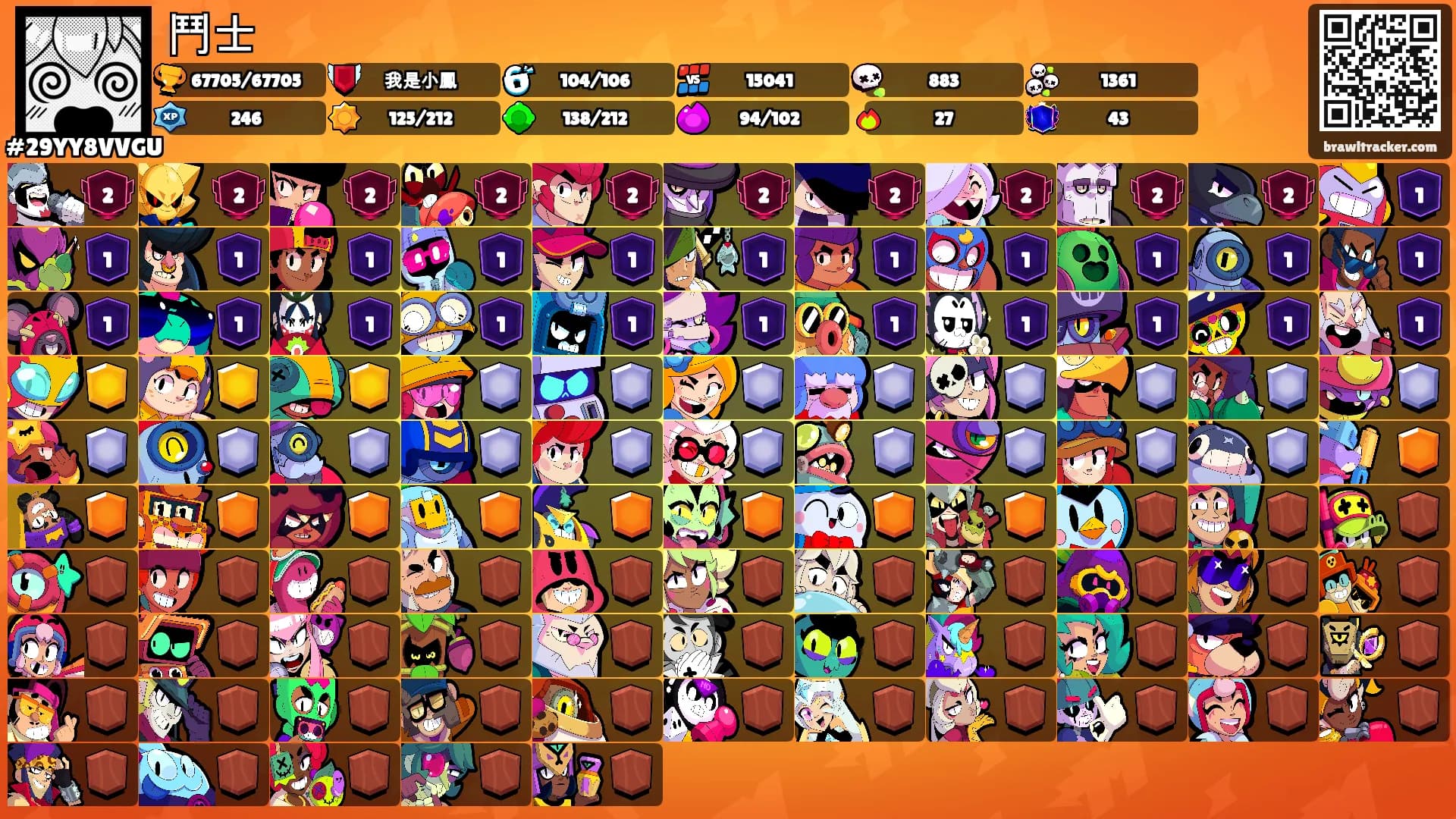 鬥士's Ranks