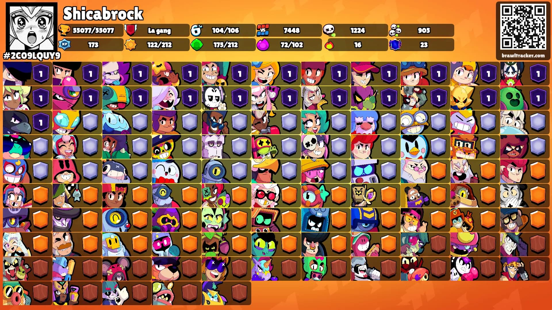 Shicabrock's Ranks
