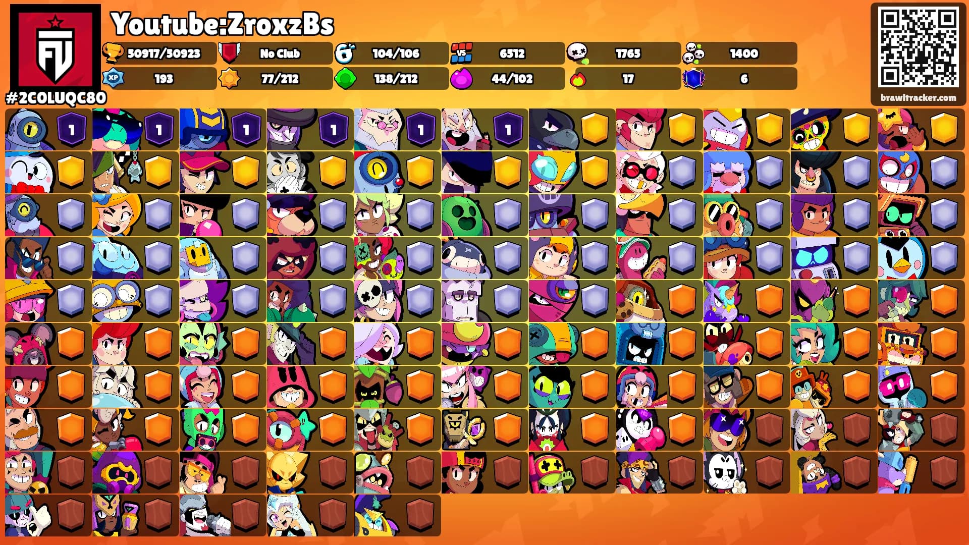 Youtube:ZroxzBs's Ranks