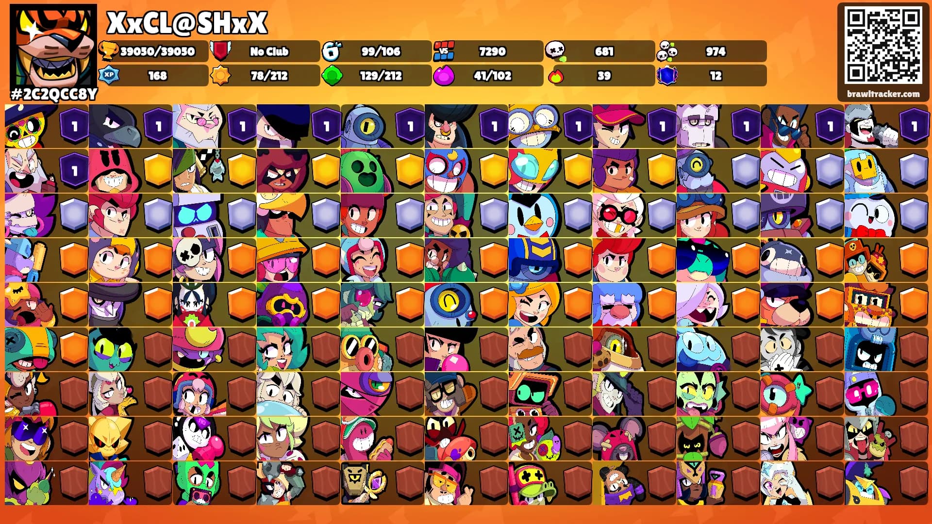 XxCL@SHxX's Ranks
