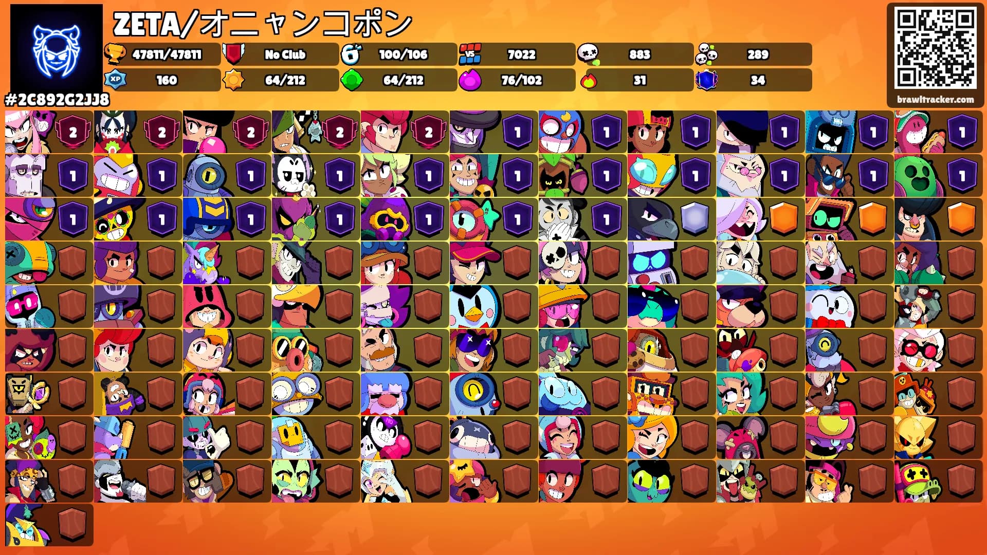 ZETA/オニャンコポン's Ranks