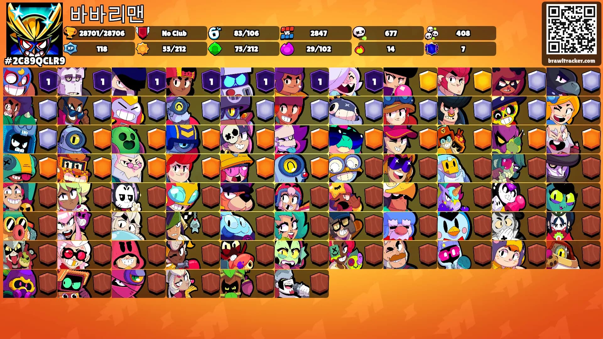 바바리맨's Ranks