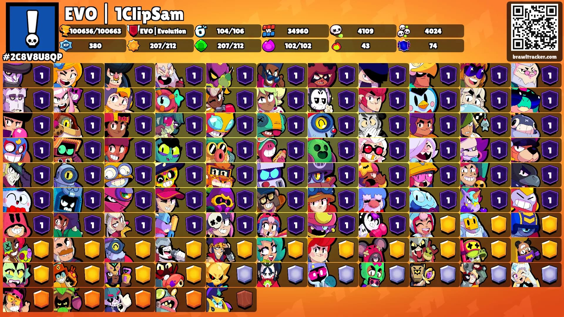 EVO | 1ClipSam's Ranks