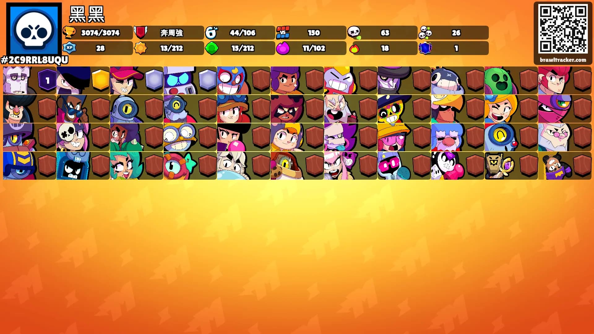 黑黑's Ranks