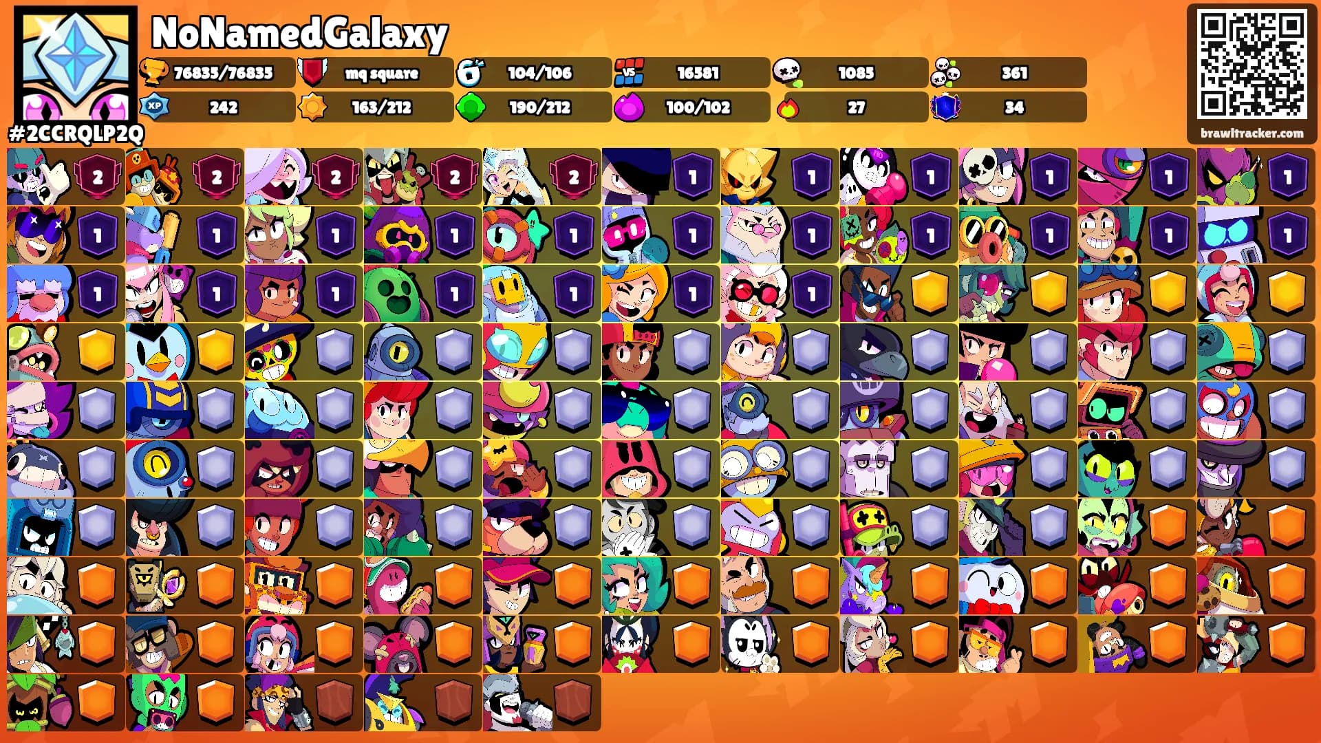 NoNamedGalaxy's Ranks