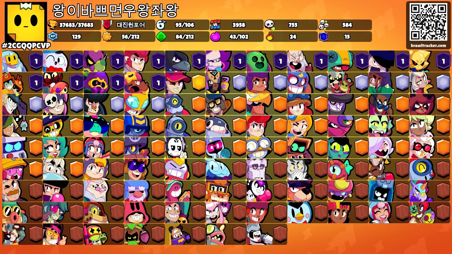 왕이바쁘면우왕좌왕's Ranks