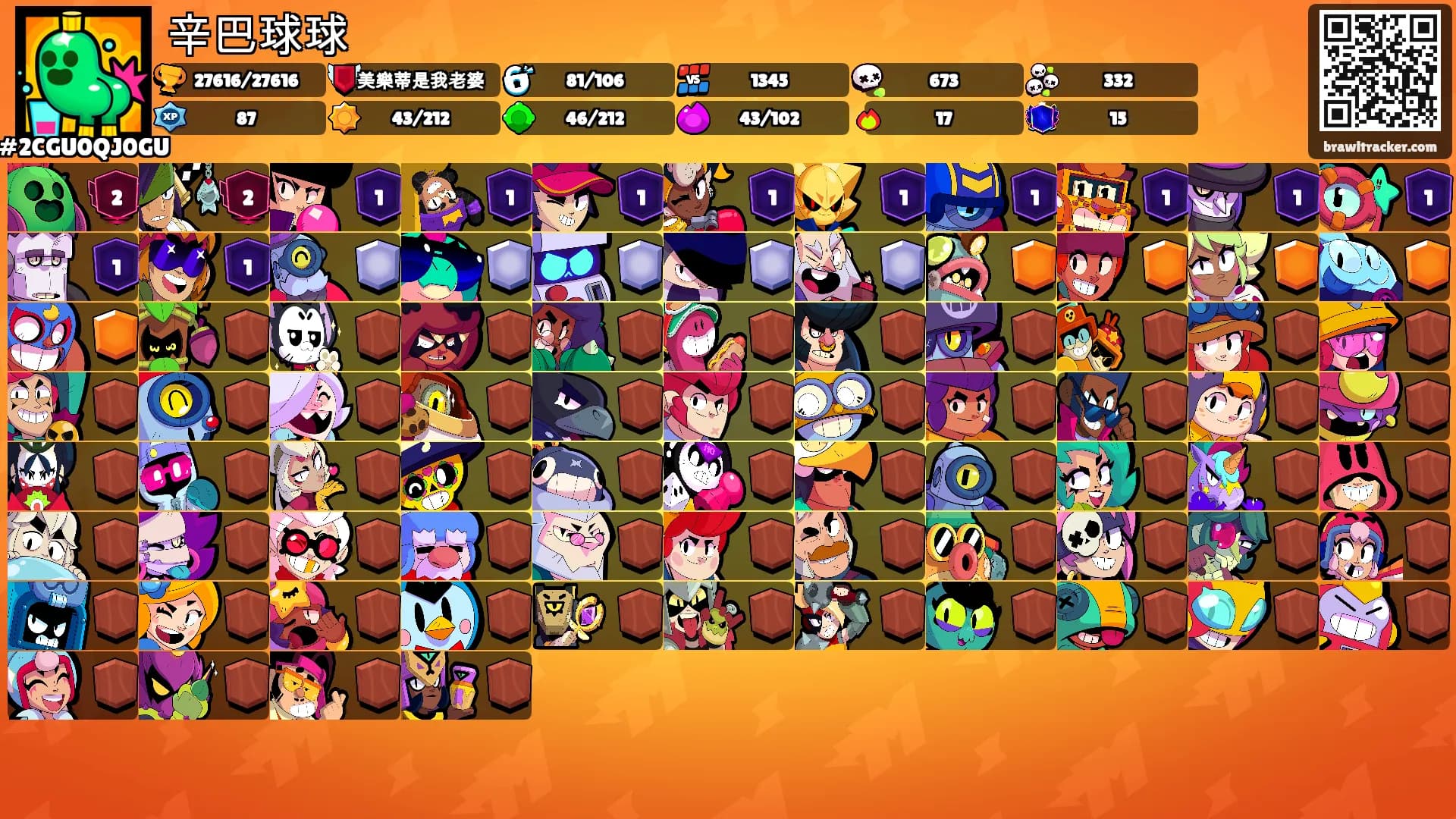 辛巴球球's Ranks