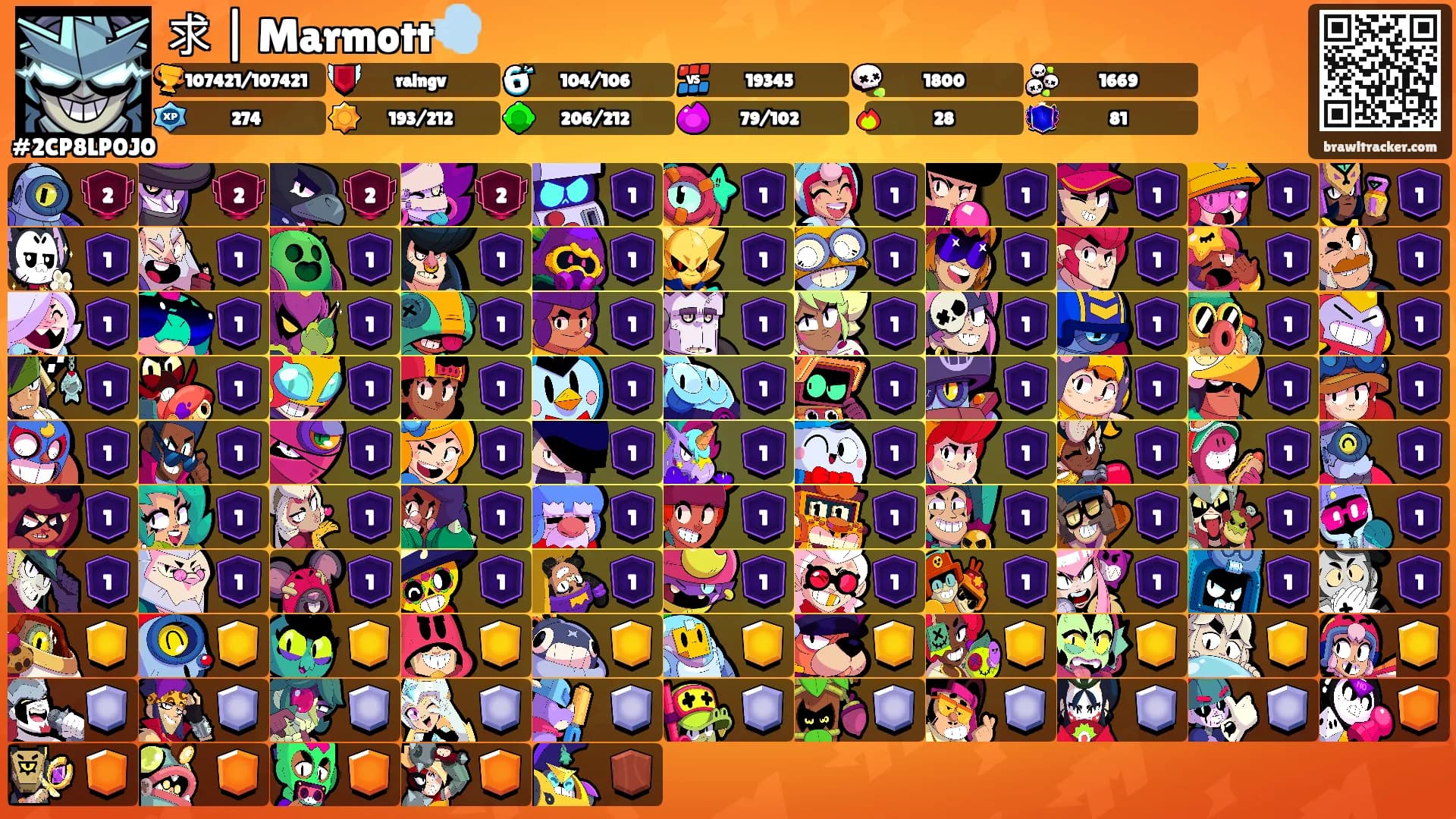 求 | Marmott💨's Ranks
