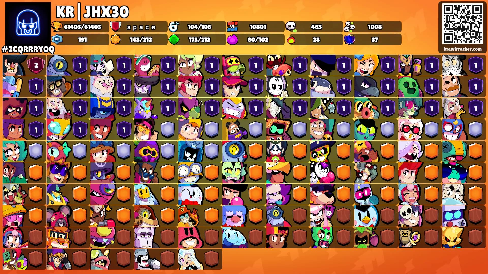 KR|JHX30's Ranks