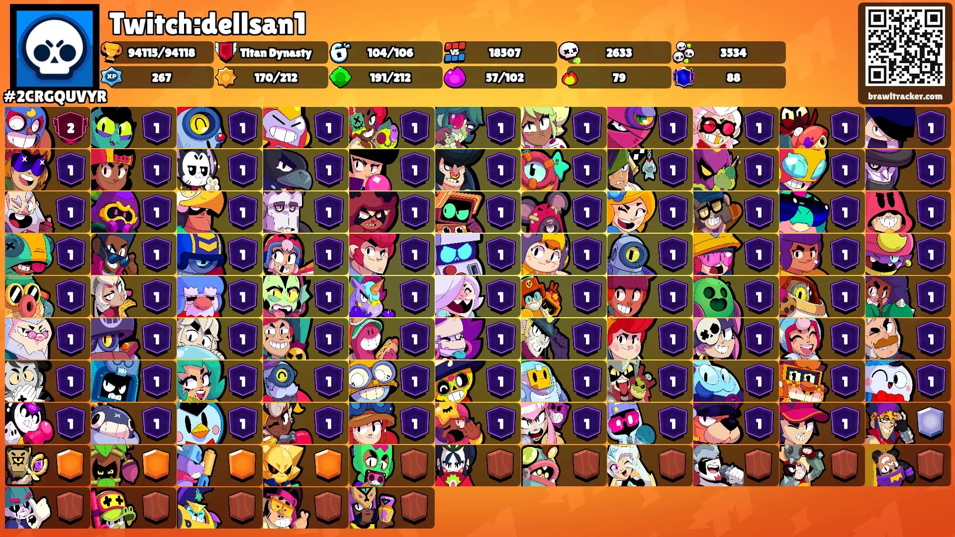 Twitch:dellsan1's Ranks