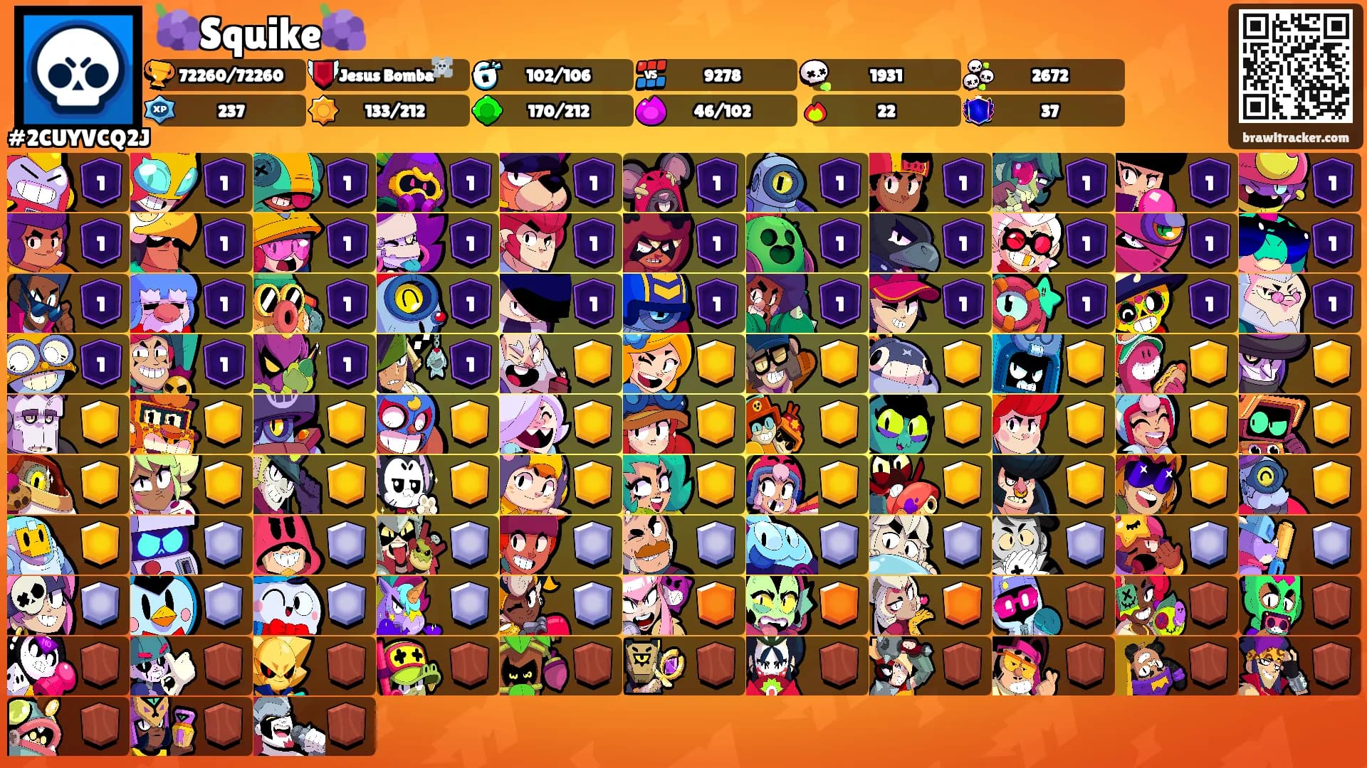 🍇Squike🍇's Ranks