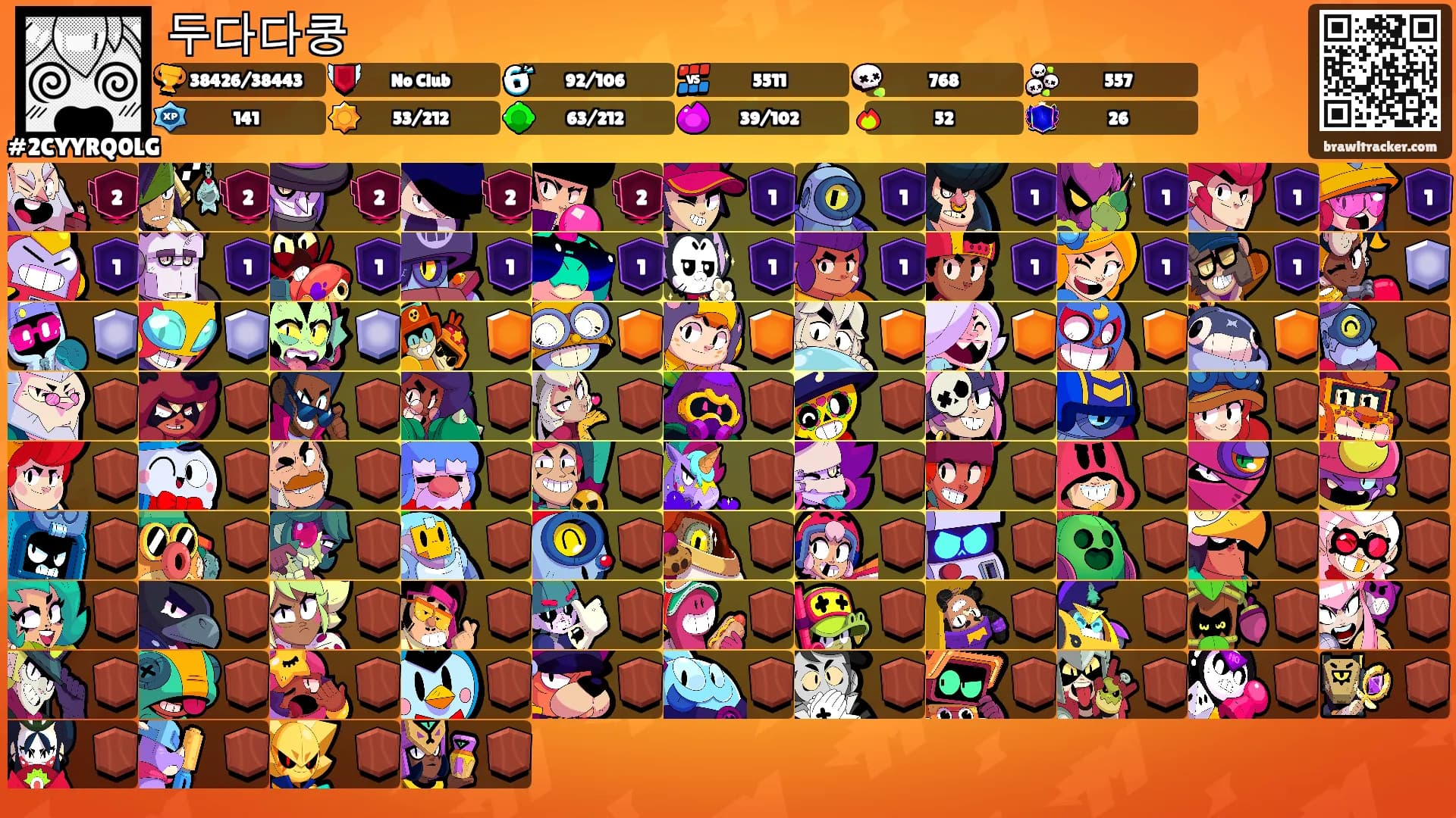 두다다쿵's Ranks