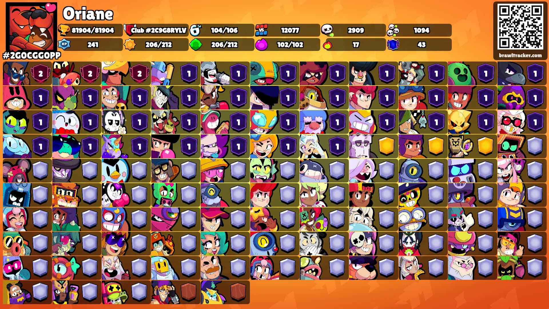 Oriane's Ranks