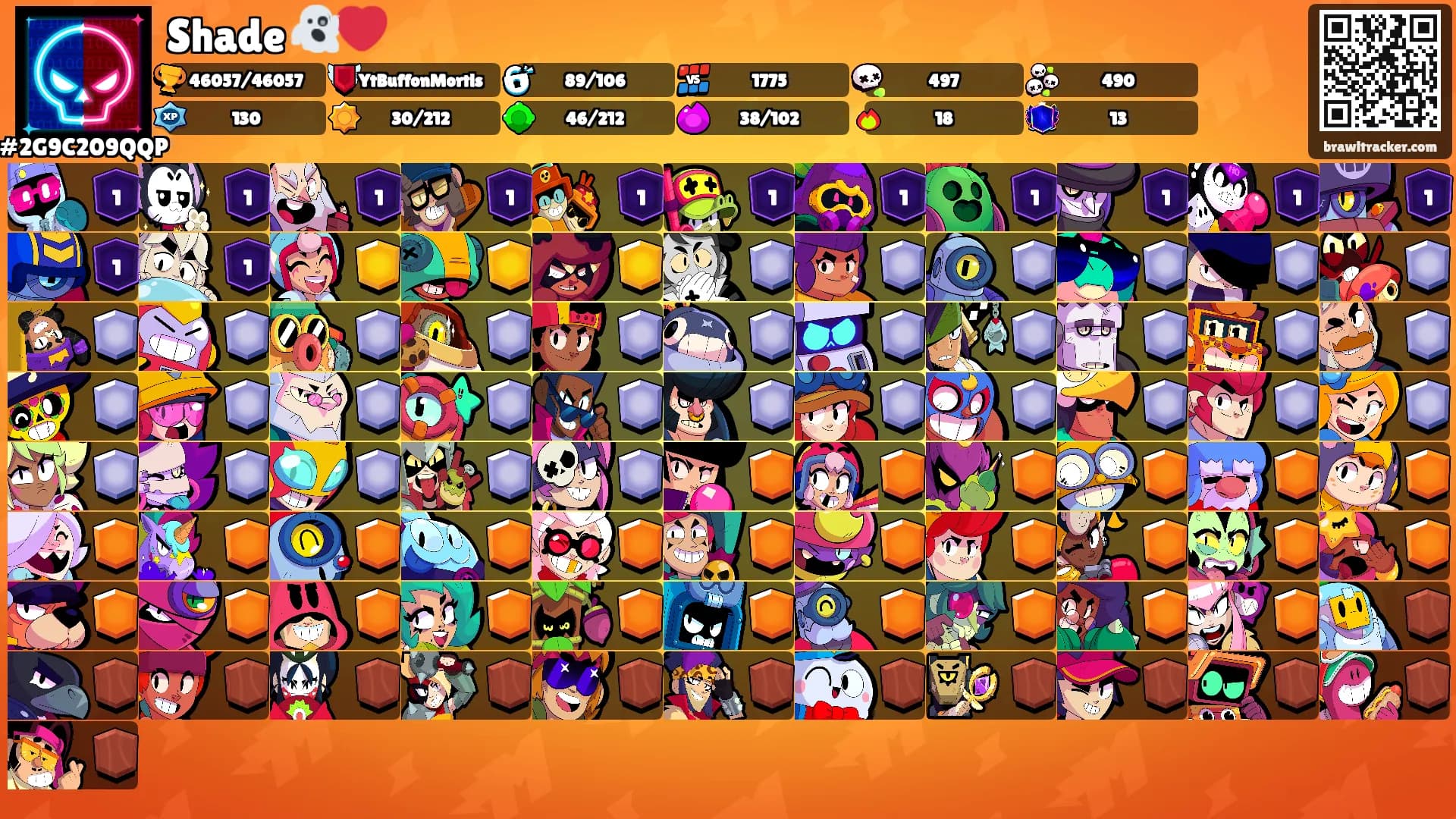Shade 👻❤️'s Ranks