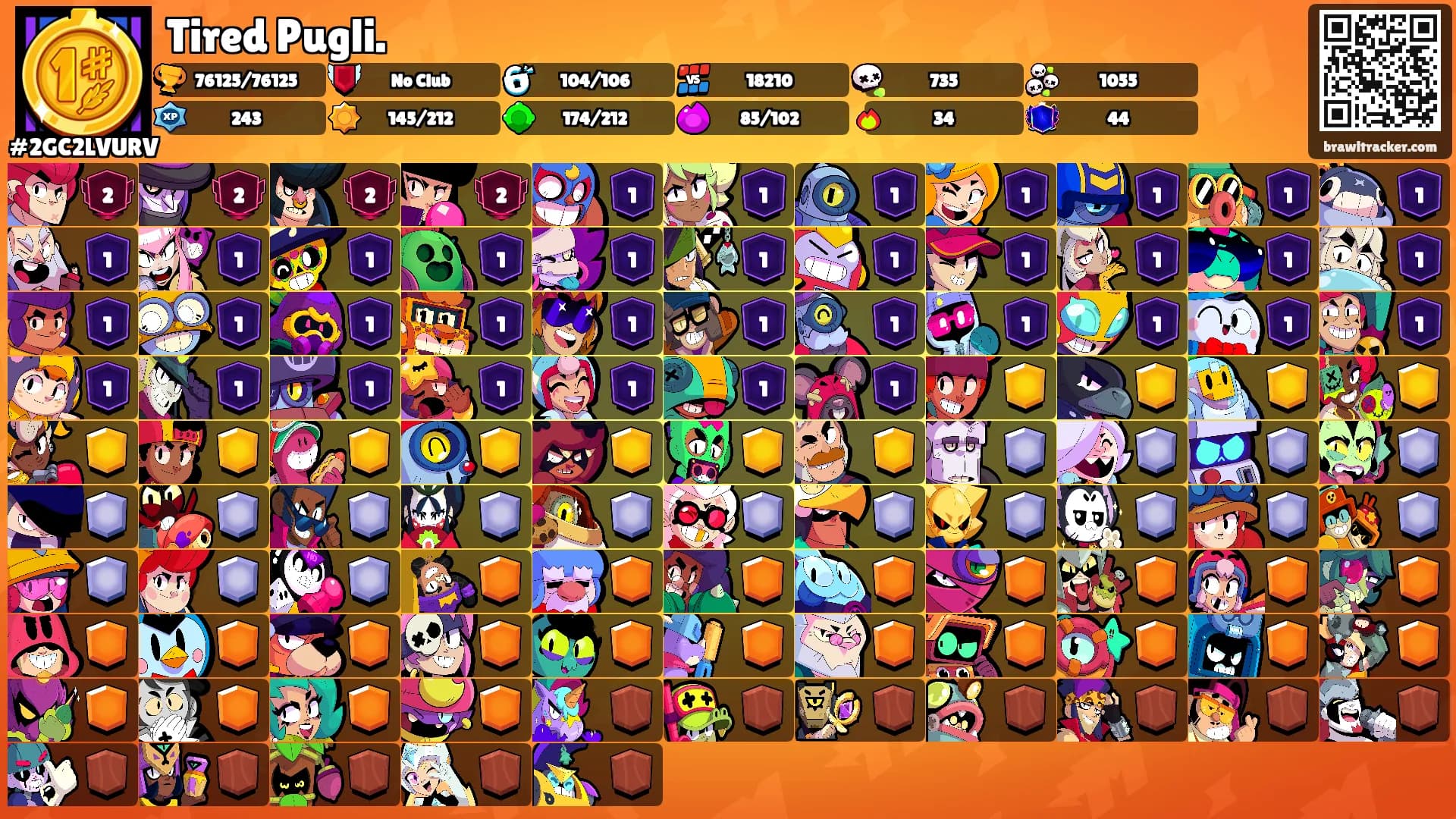 Tired Pugli.'s Ranks