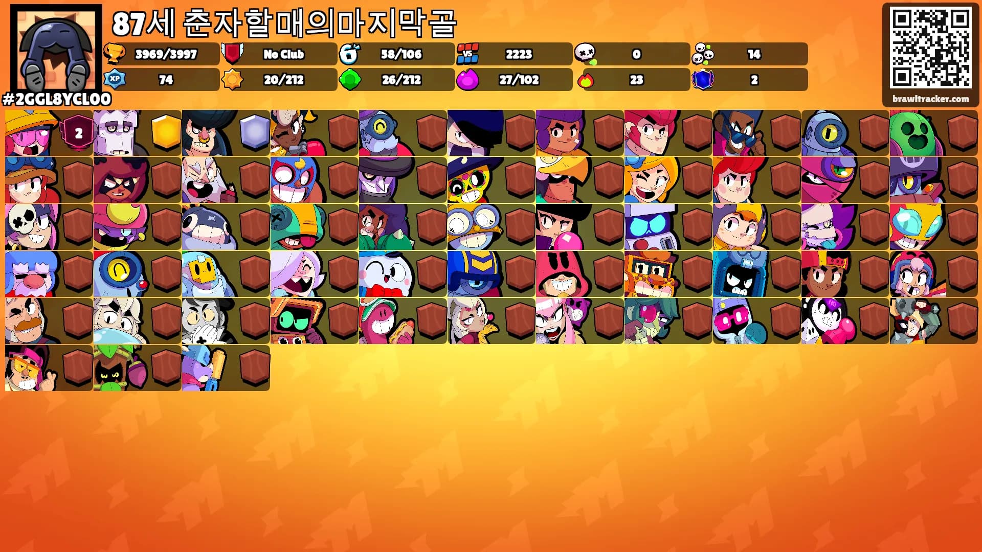 87세 춘자할매의마지막골's Ranks