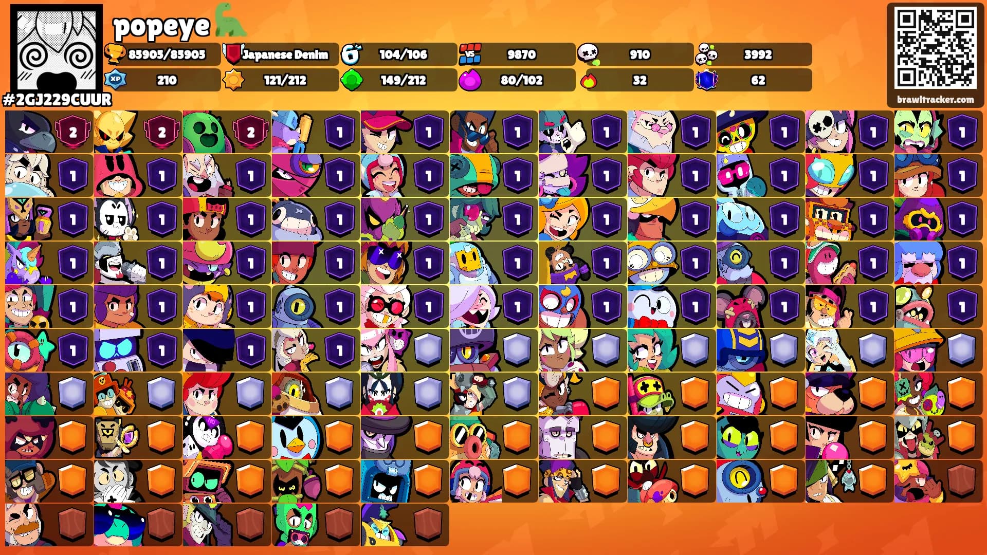 popeye 🦕's Ranks