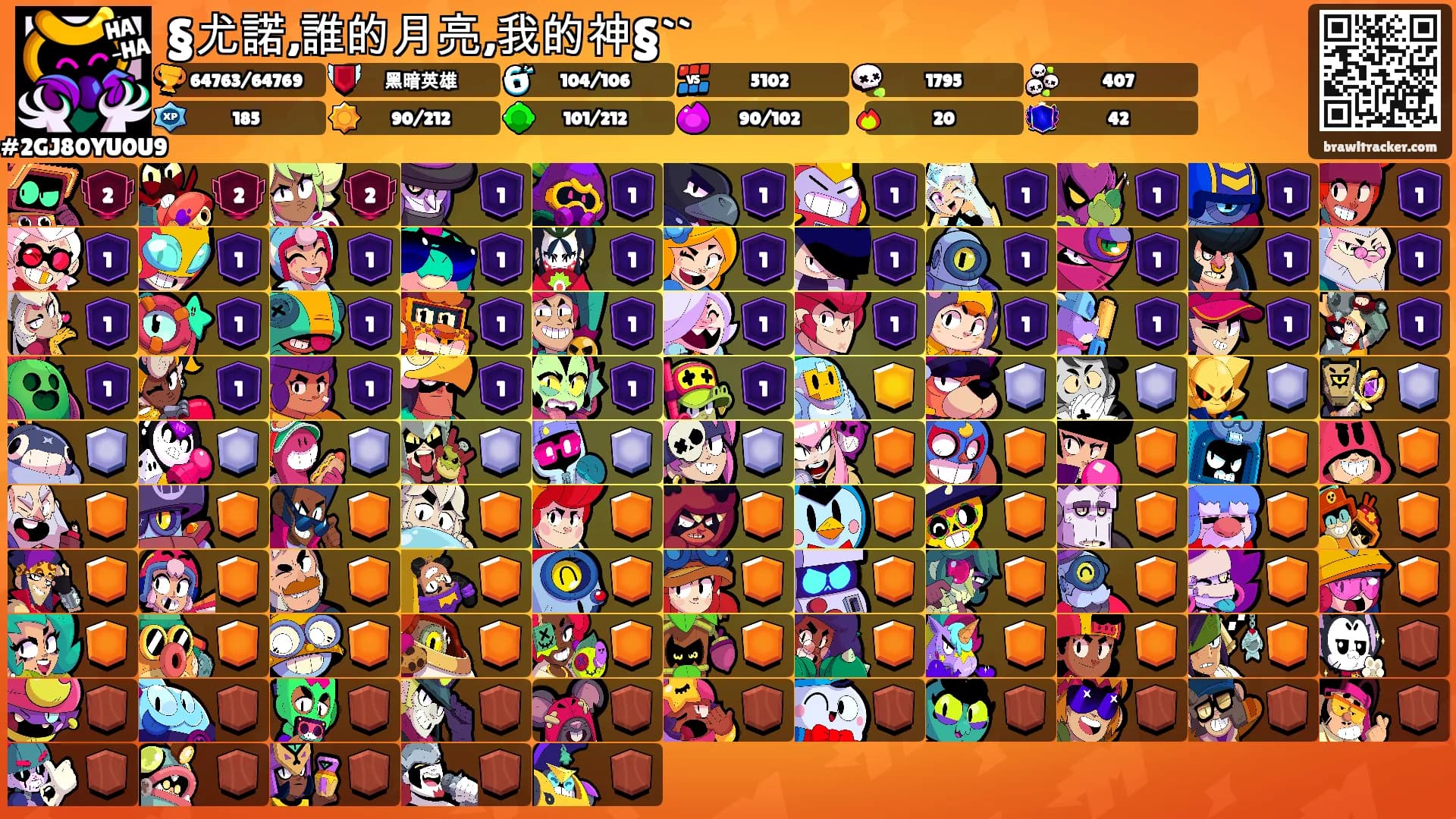 §尤諾,誰的月亮,我的神§``'s Ranks
