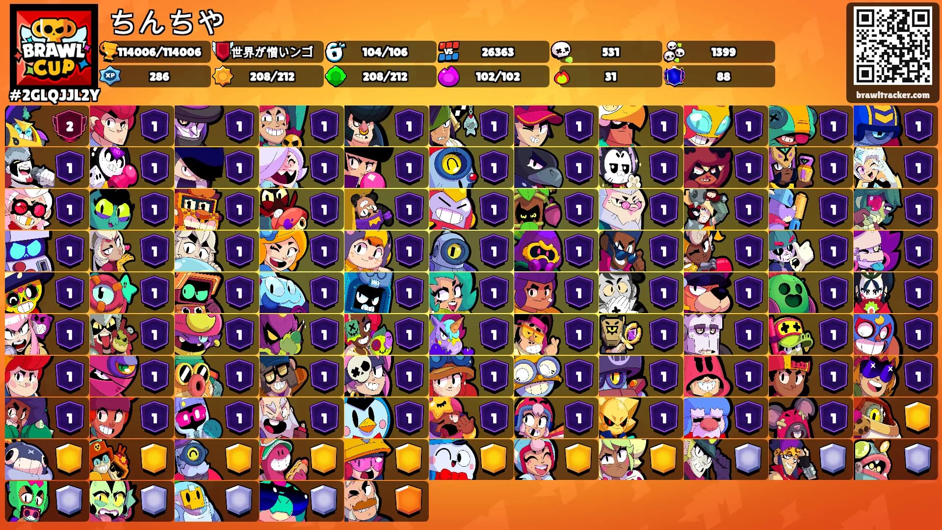 ちんちや's Ranks