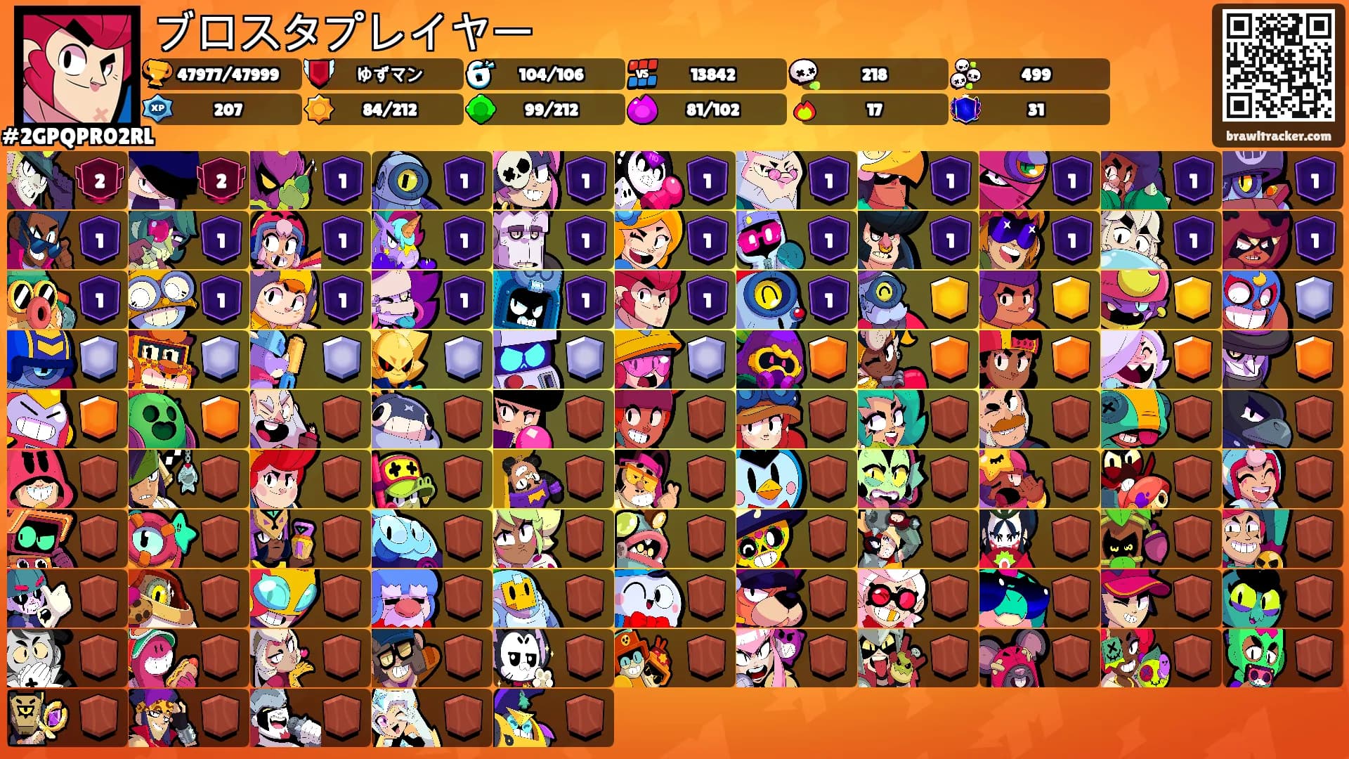 ブロスタプレイヤー's Ranks