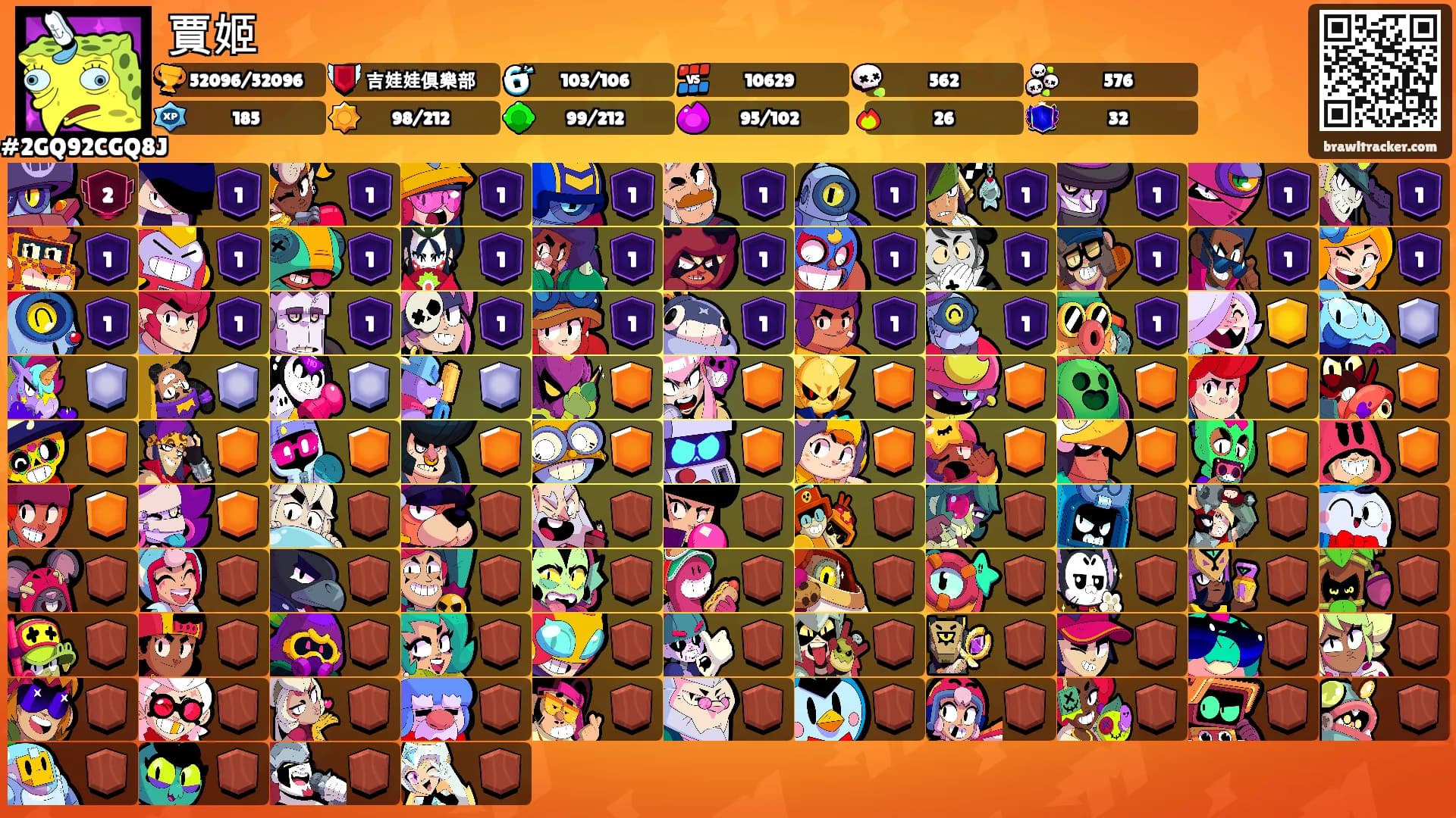 賈姬's Ranks