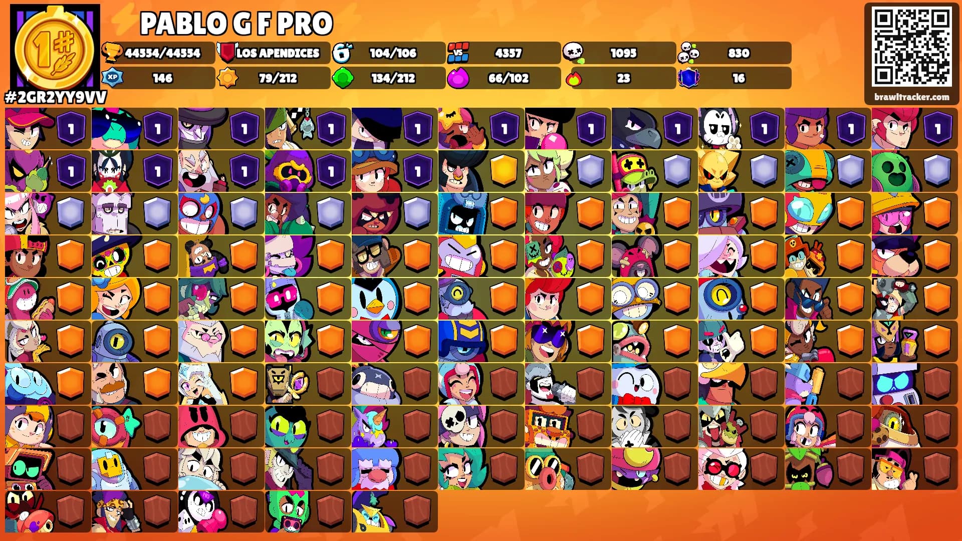 ⚡PABLO G F PRO⚡'s Ranks
