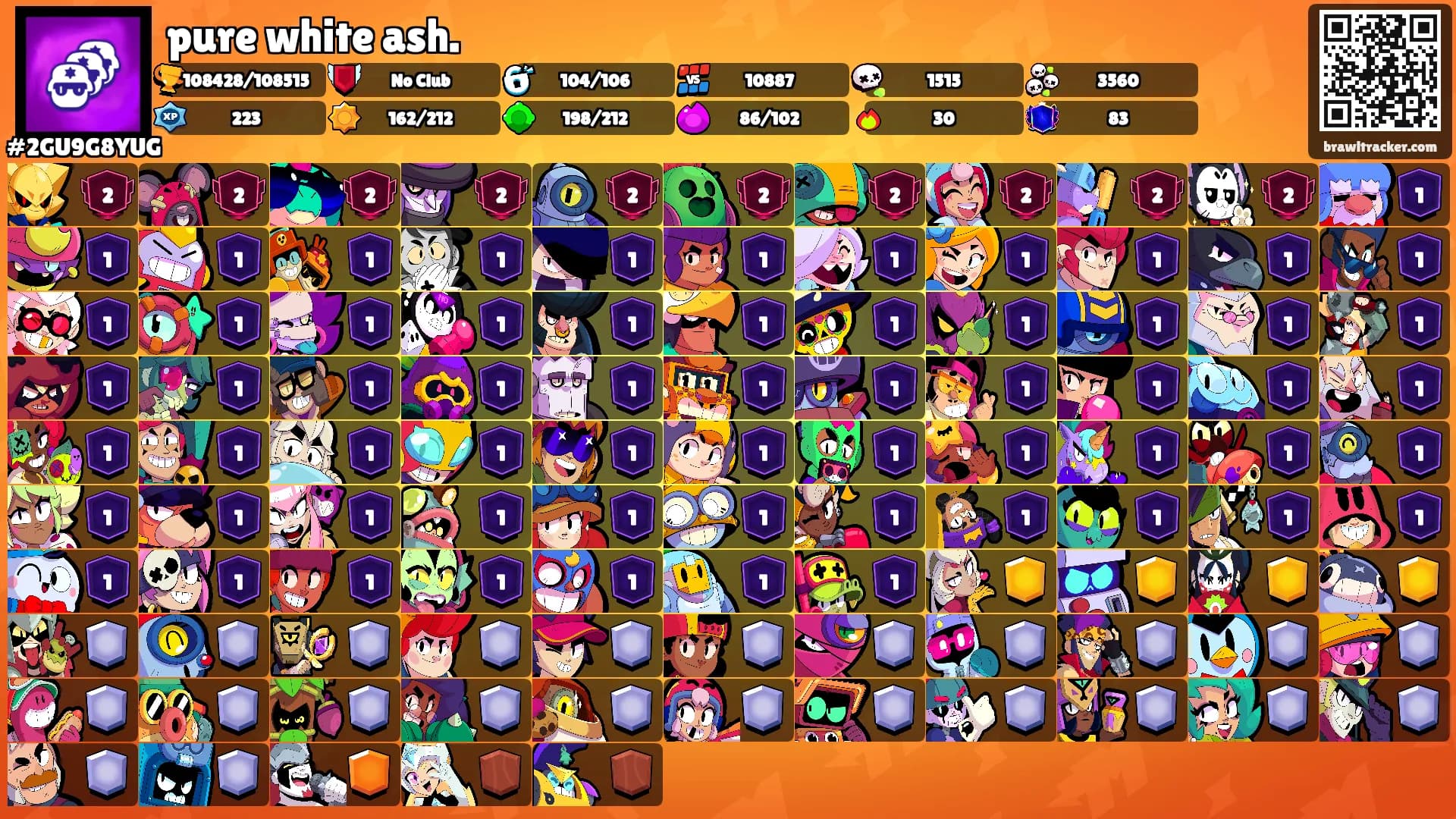 pure white ash.'s Ranks