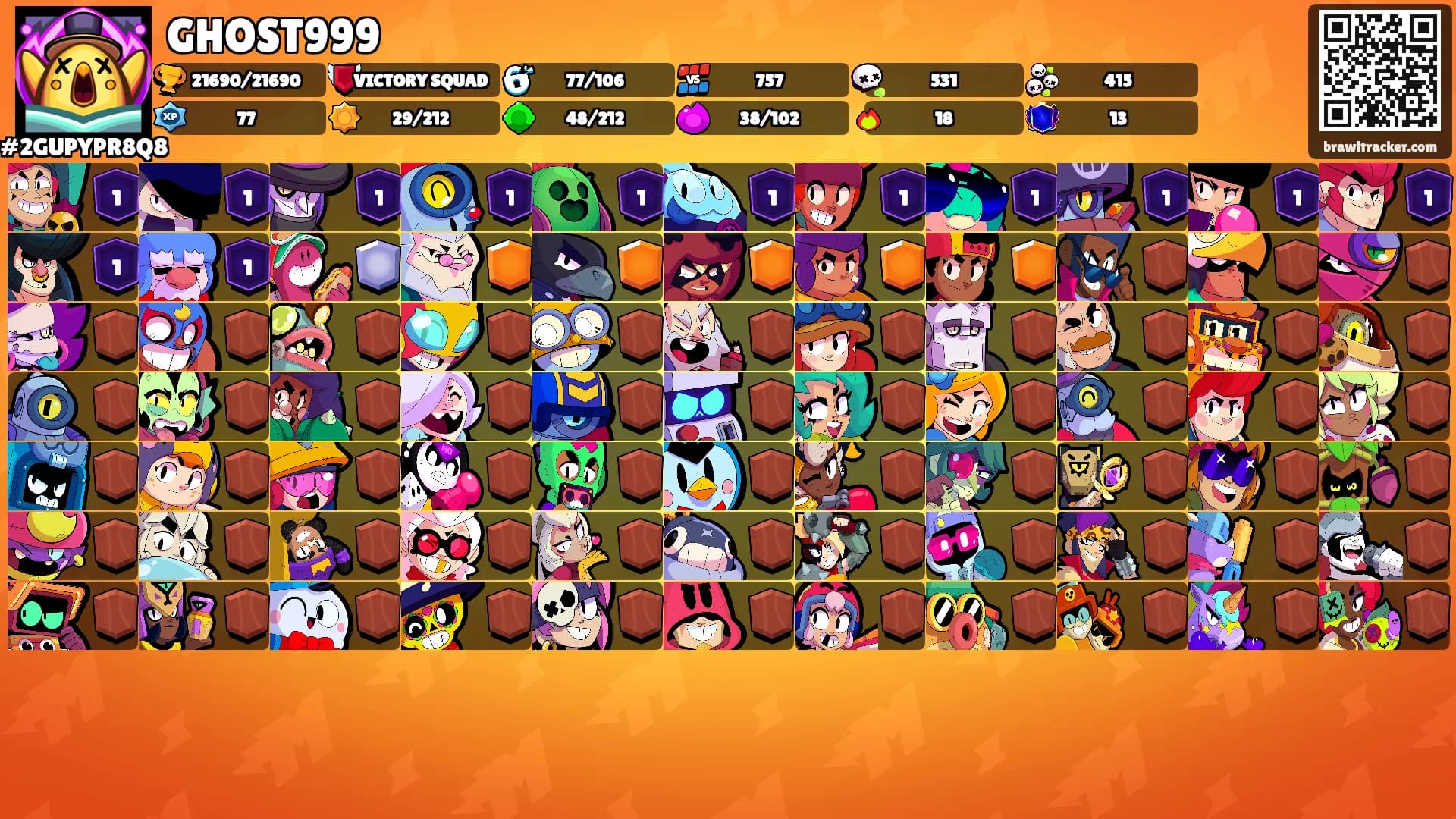 GHOST999's Ranks