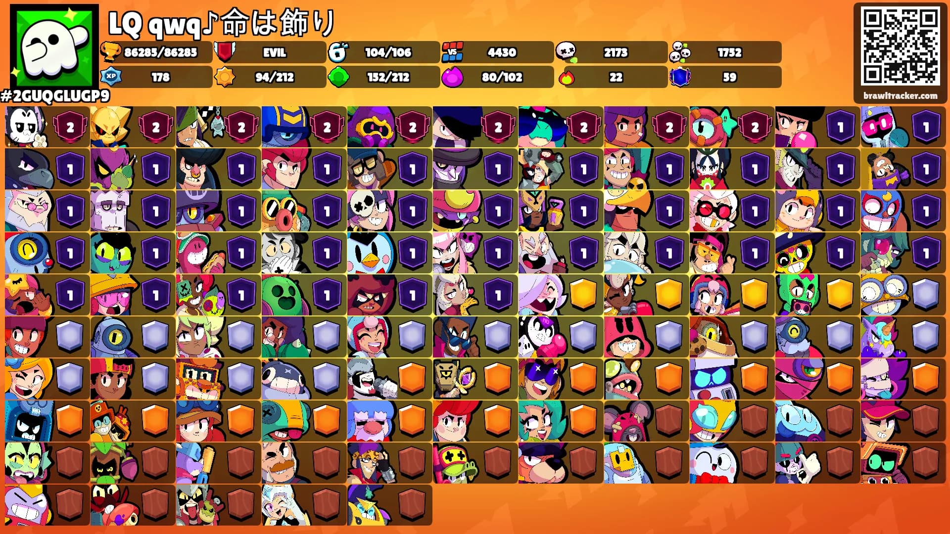 LQ qwq♪命は飾り's Ranks