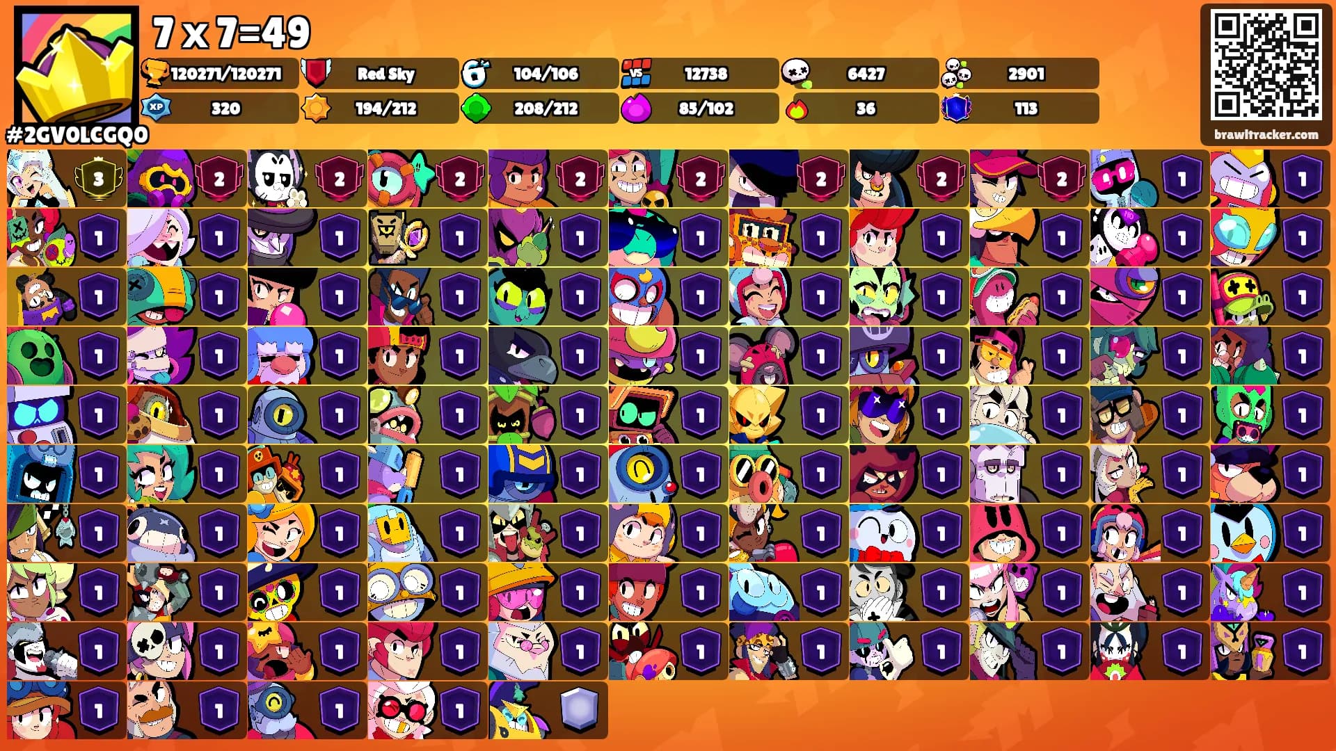 7 х 7=49's Ranks