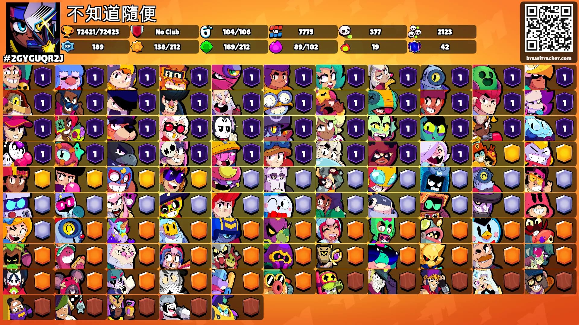 不知道隨便's Ranks