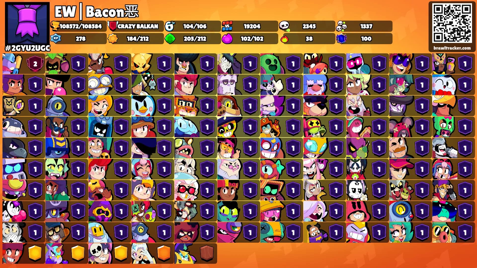 EW|Bacon恶's Ranks