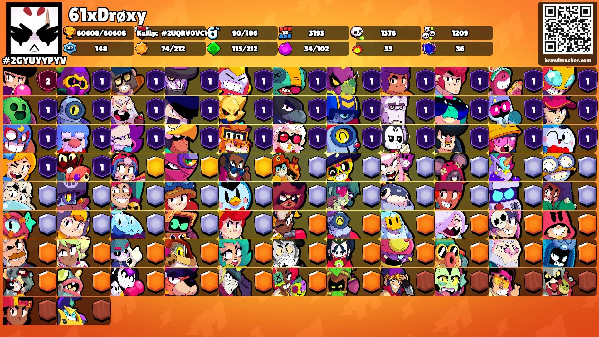 61xDrøxy's Ranks