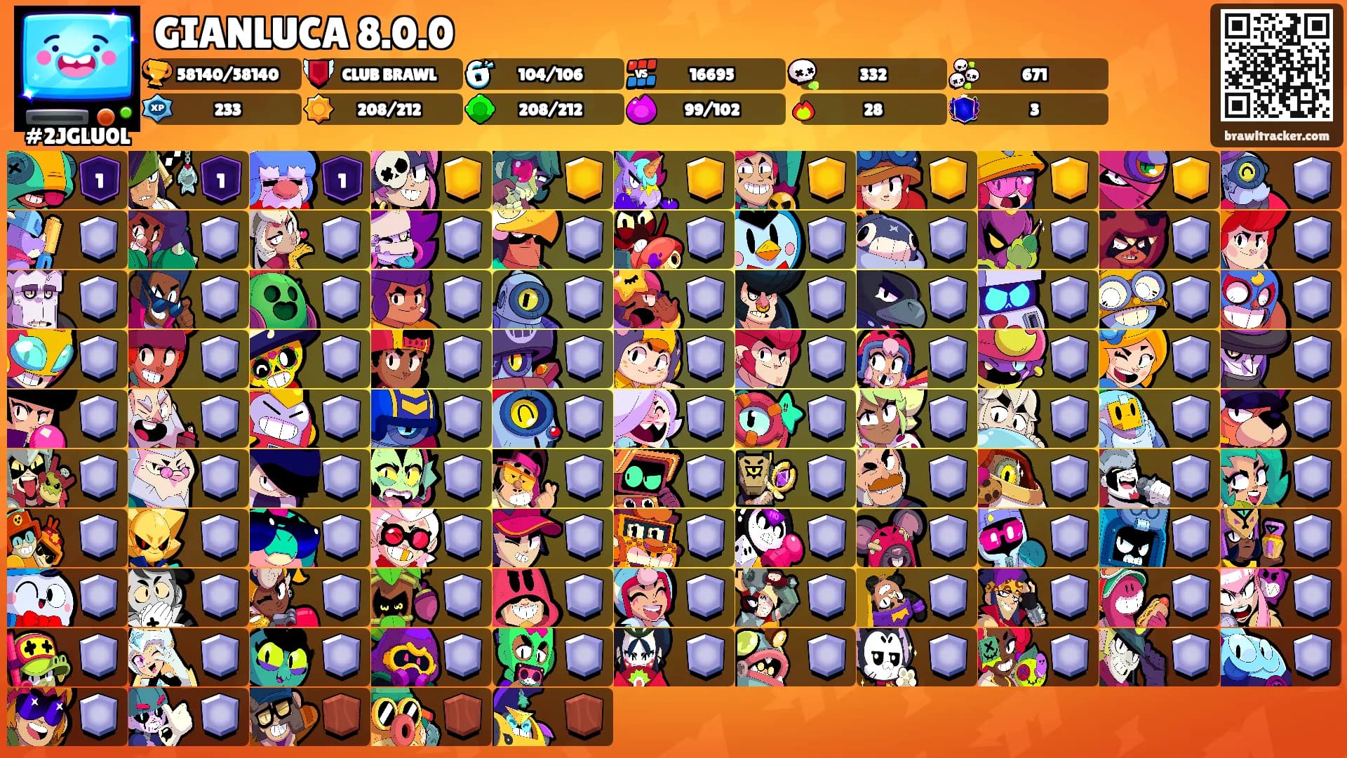 GIANLUCA 8.0.0's Ranks