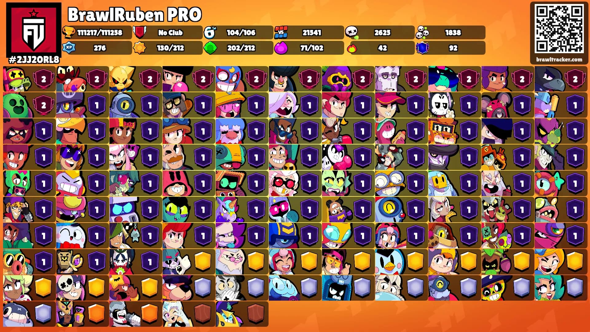 BrawlRuben PRO's Ranks