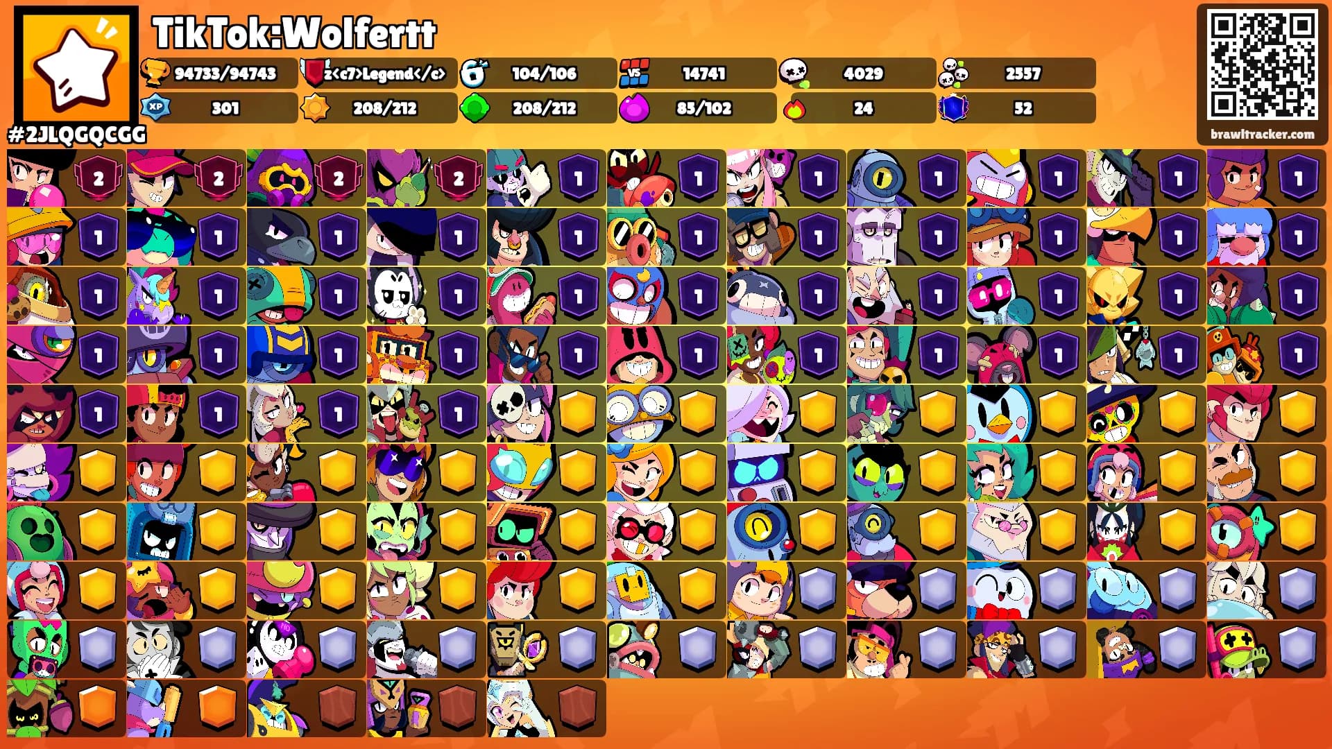 TikTok:Wolfertt's Ranks