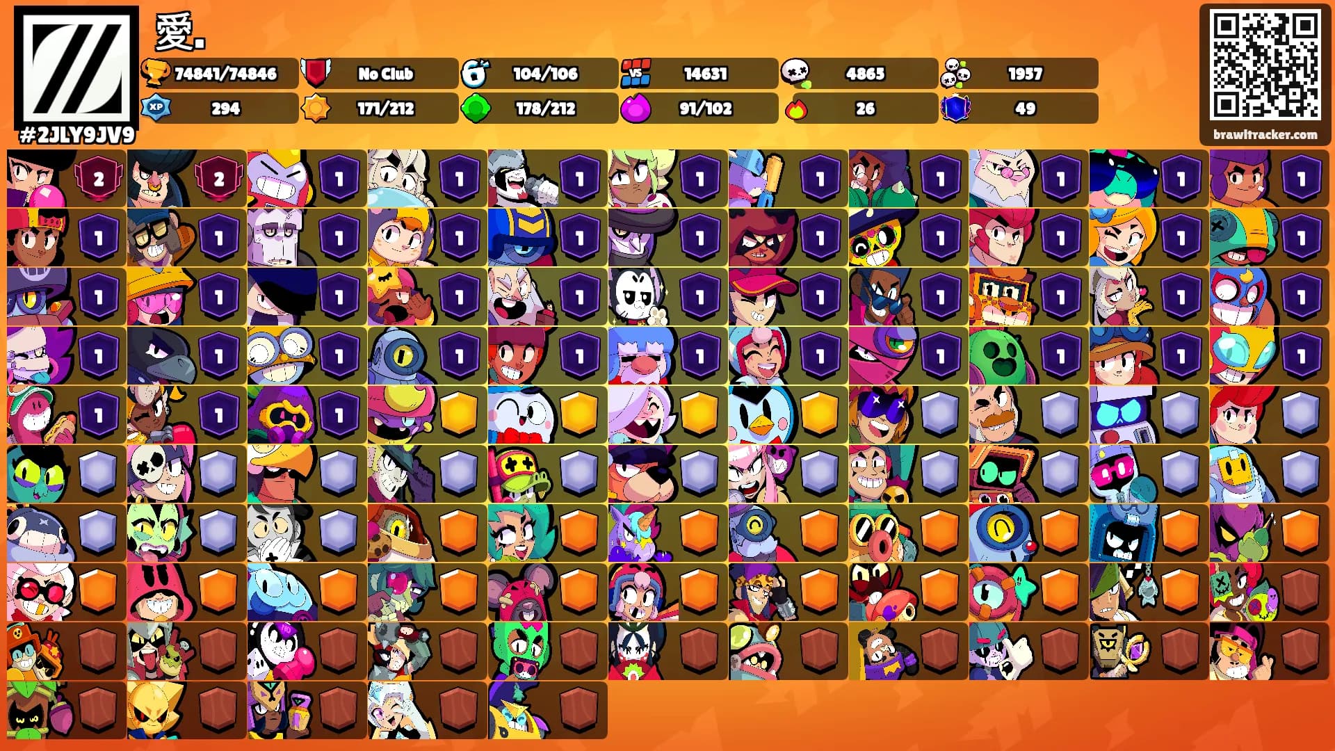 愛.'s Ranks