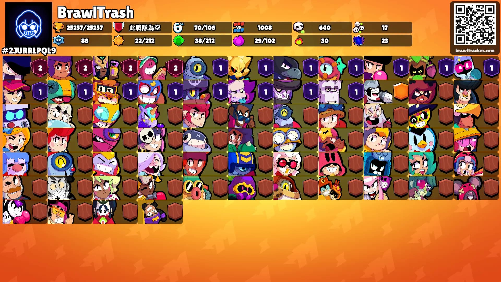 BrawlTrash's Ranks