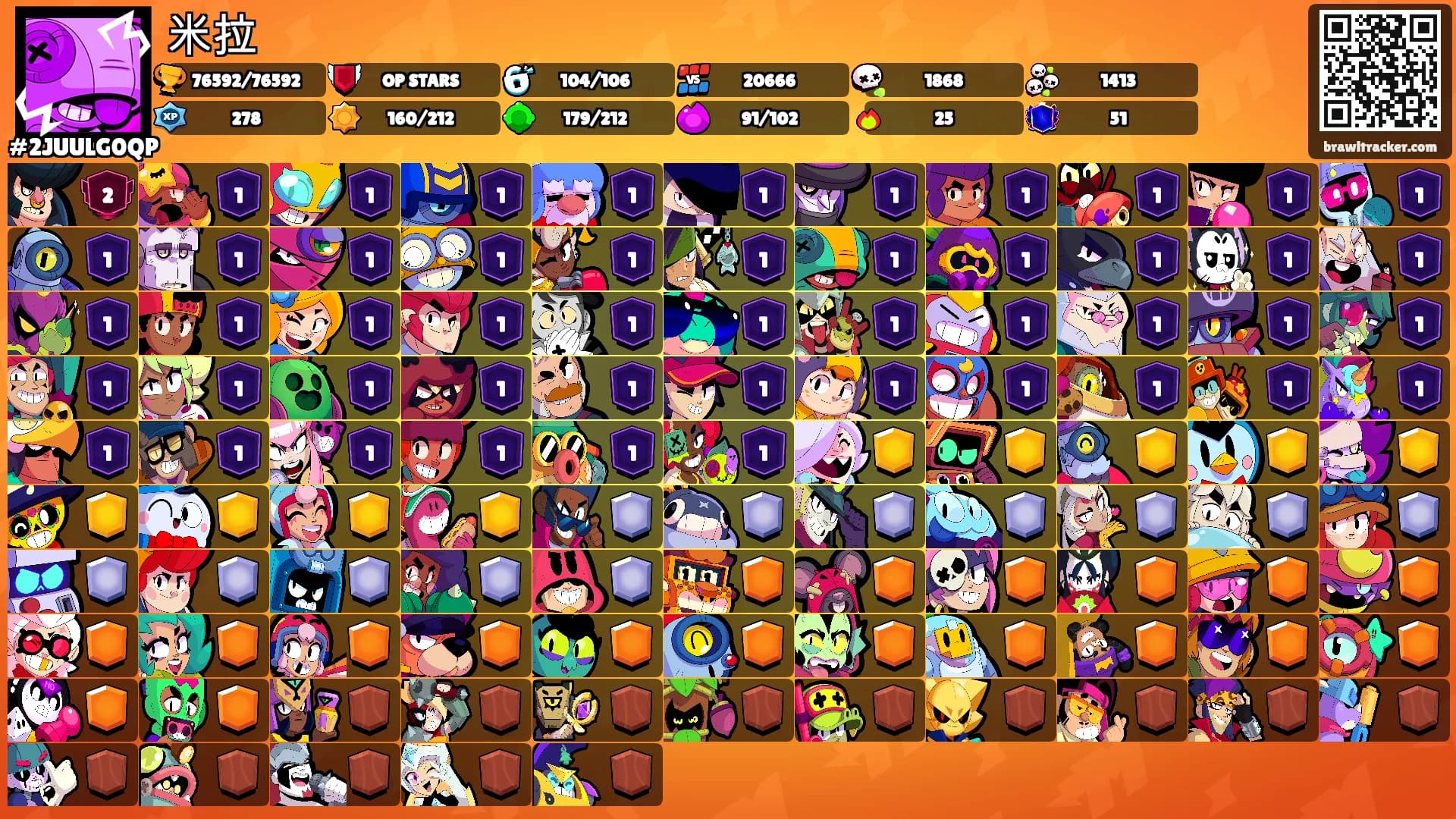 米拉's Ranks