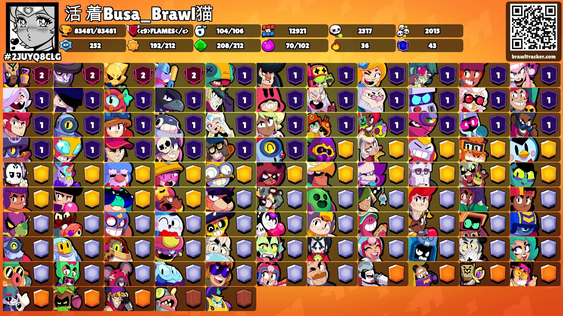 活 着Busa_Brawl猫's Ranks
