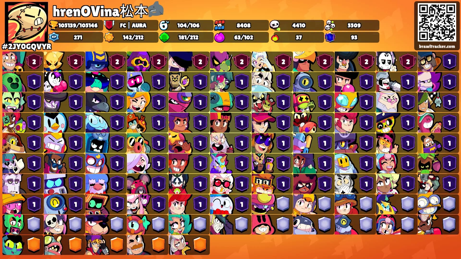 hrenOVina松本🦈's Ranks