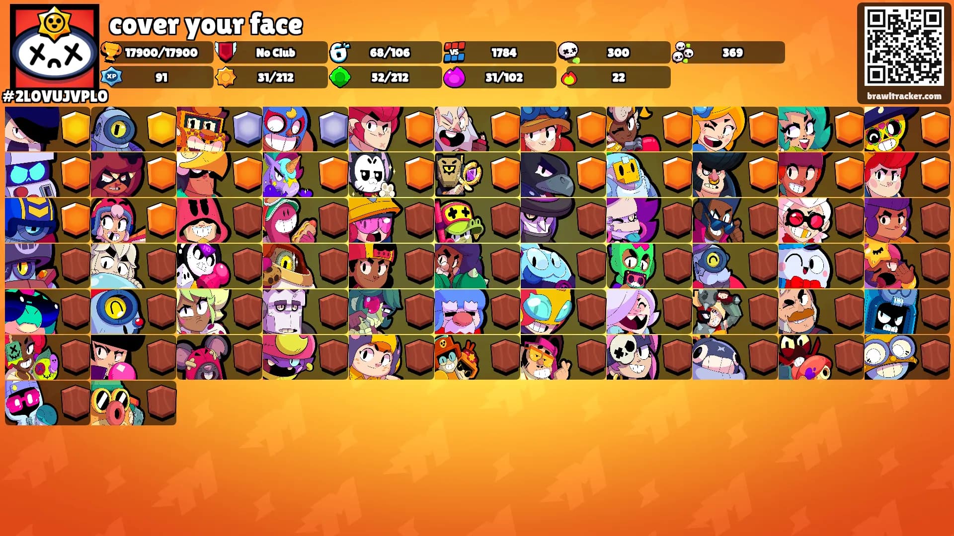 cover your face's Ranks