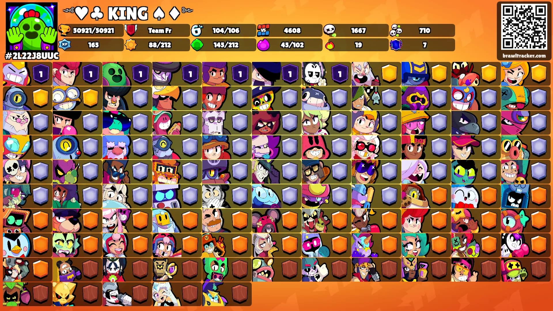 ༺♥♣ KING ♠♦༻'s Ranks