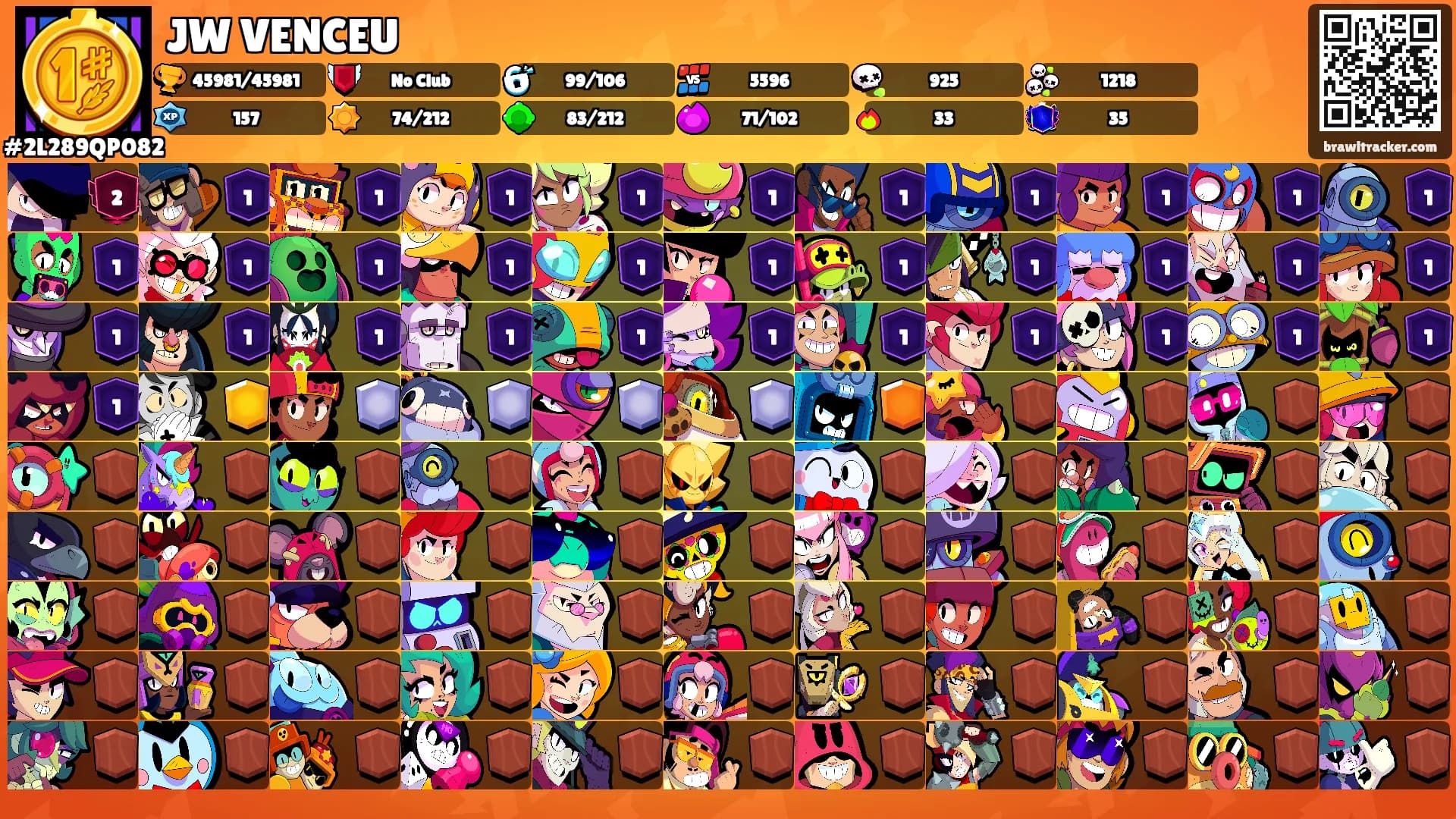 JW VENCEU's Ranks