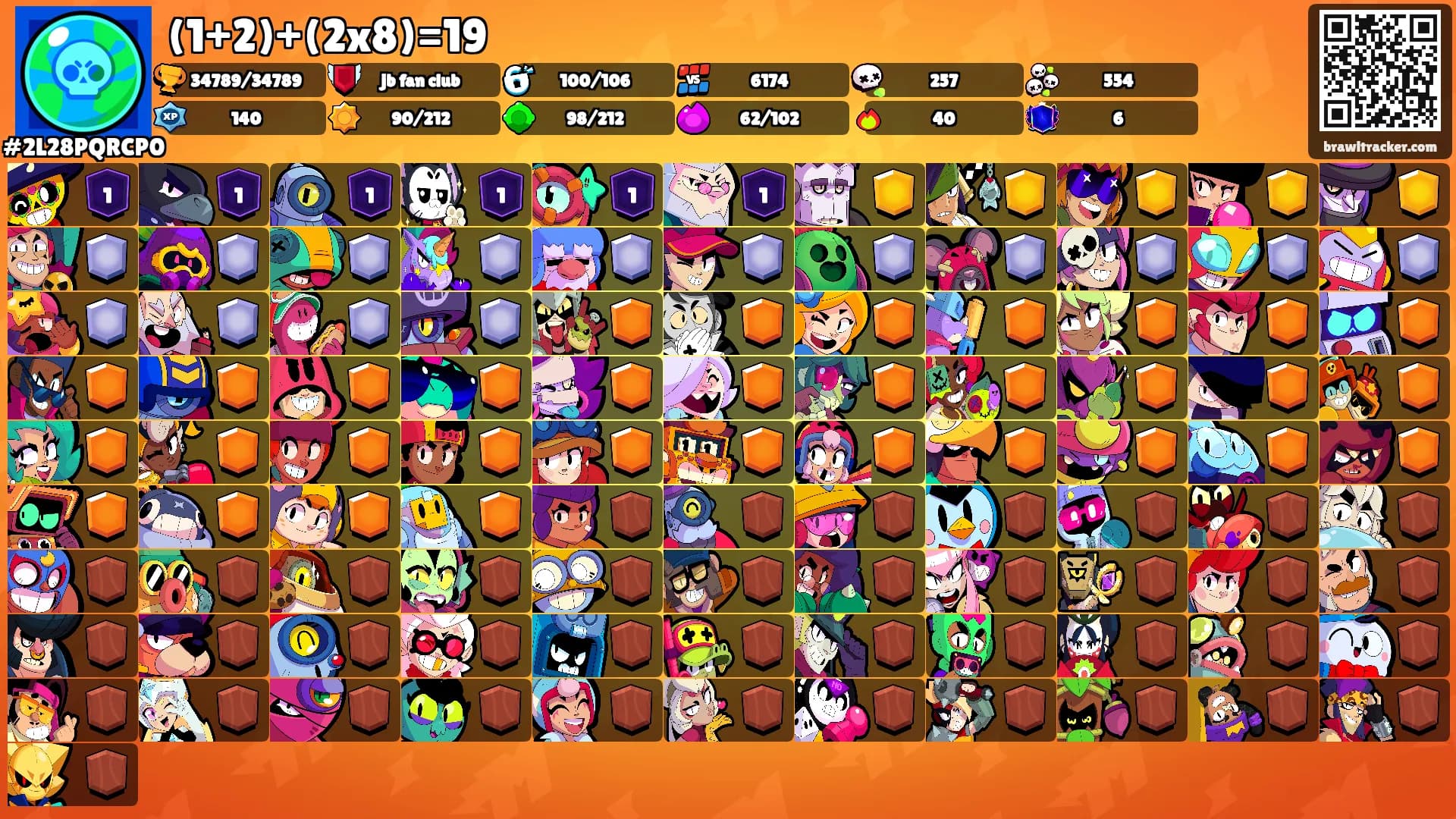 (1+2)+(2x8)=19's Ranks